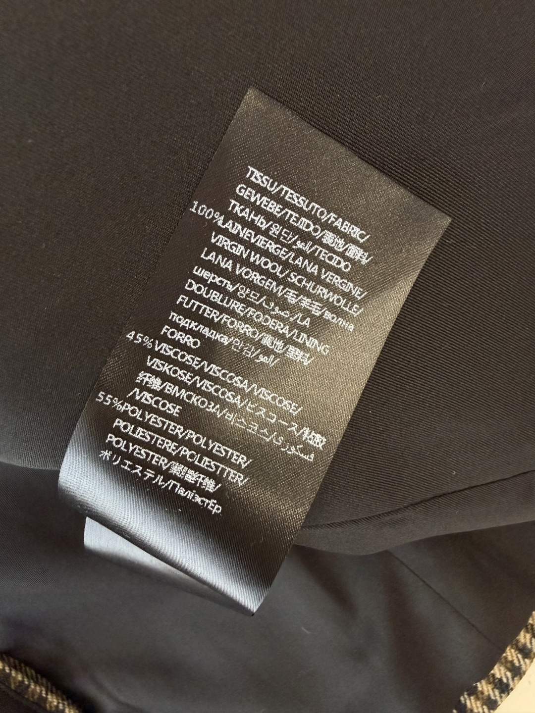 XZ0146#新款外套💕YSL 超级大爆款 西装料长袖外套 灰格纹 SMLXL