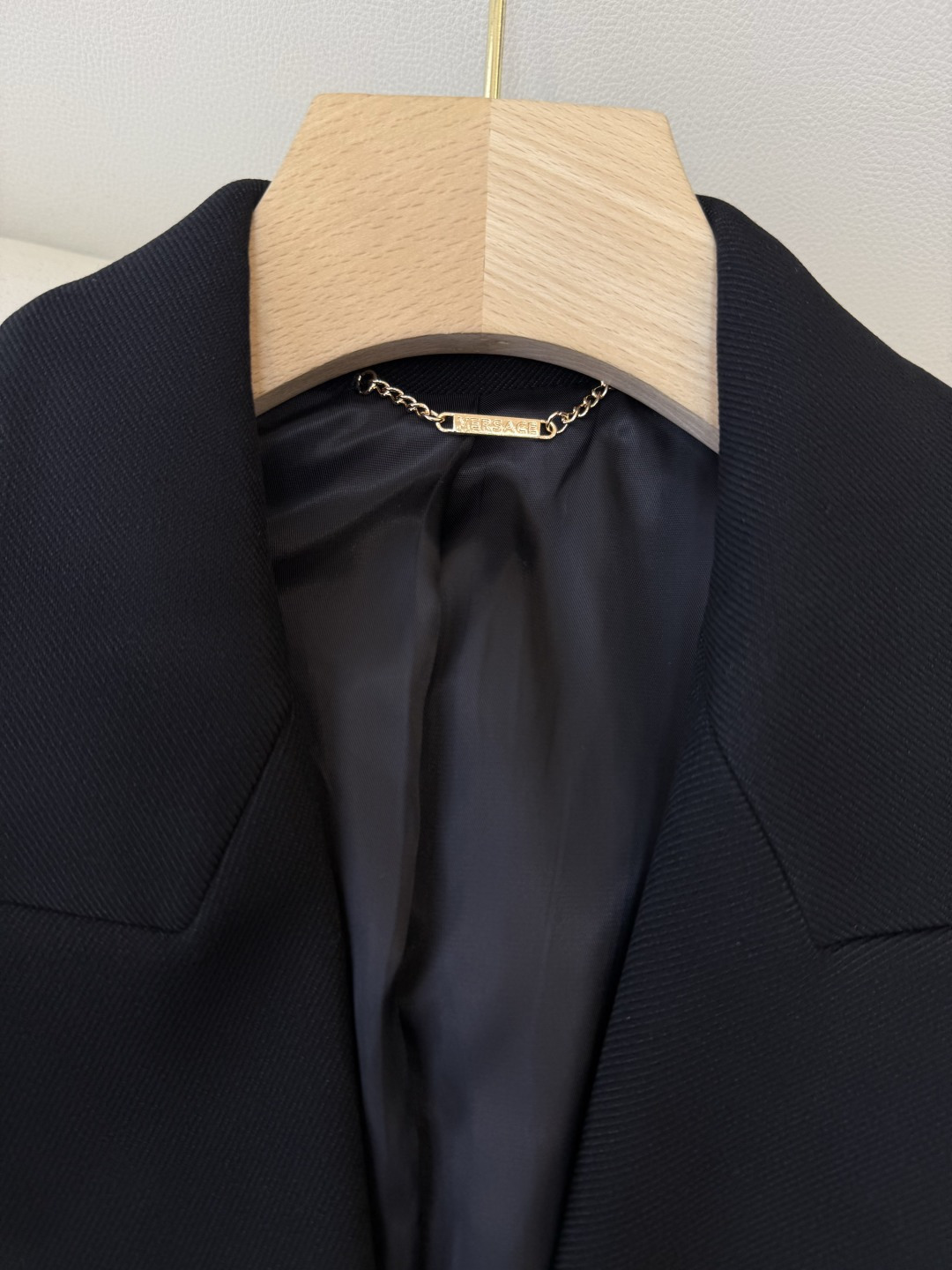 XZ0149#新款外套💕VERSACE 范思哲 30%羊毛 西装料长袖外套 黑色 SMLXL