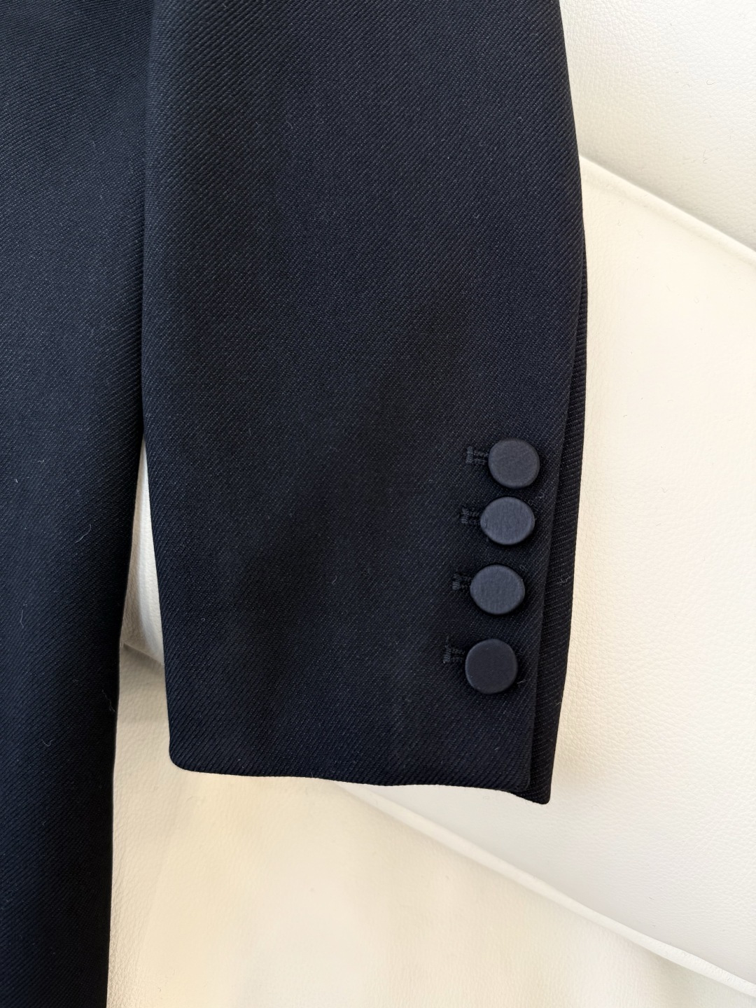 XZ0147#新款外套💕YSL 超级大爆款 长款41% 羊毛 西装料长袖外套 黑色 SMLXL