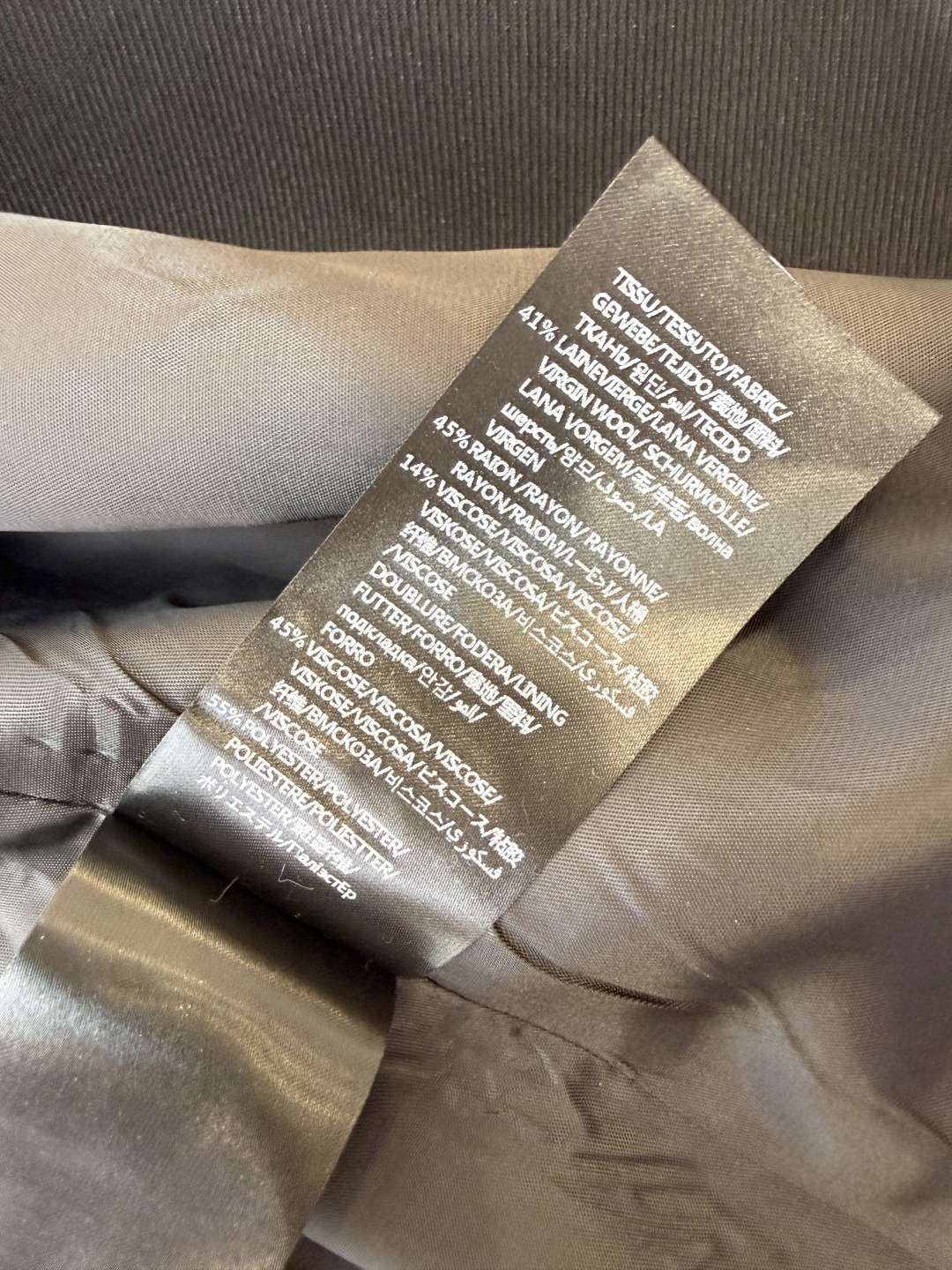 XZ0147#新款外套💕YSL 超级大爆款 长款41% 羊毛 西装料长袖外套 黑色 SMLXL