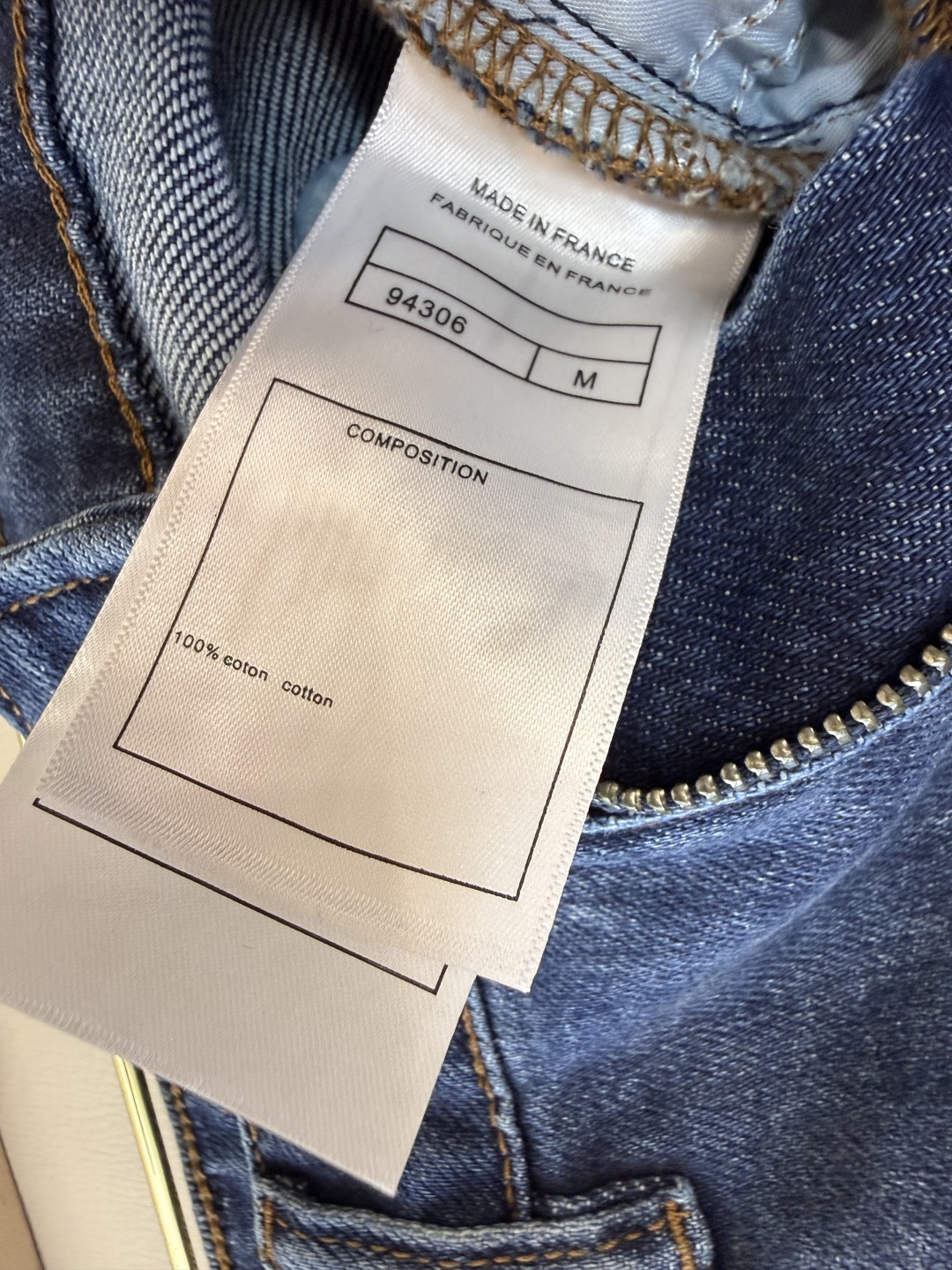 新款牛仔裤💕chanel 牛仔长裤 黑色 蓝色 SMLXL