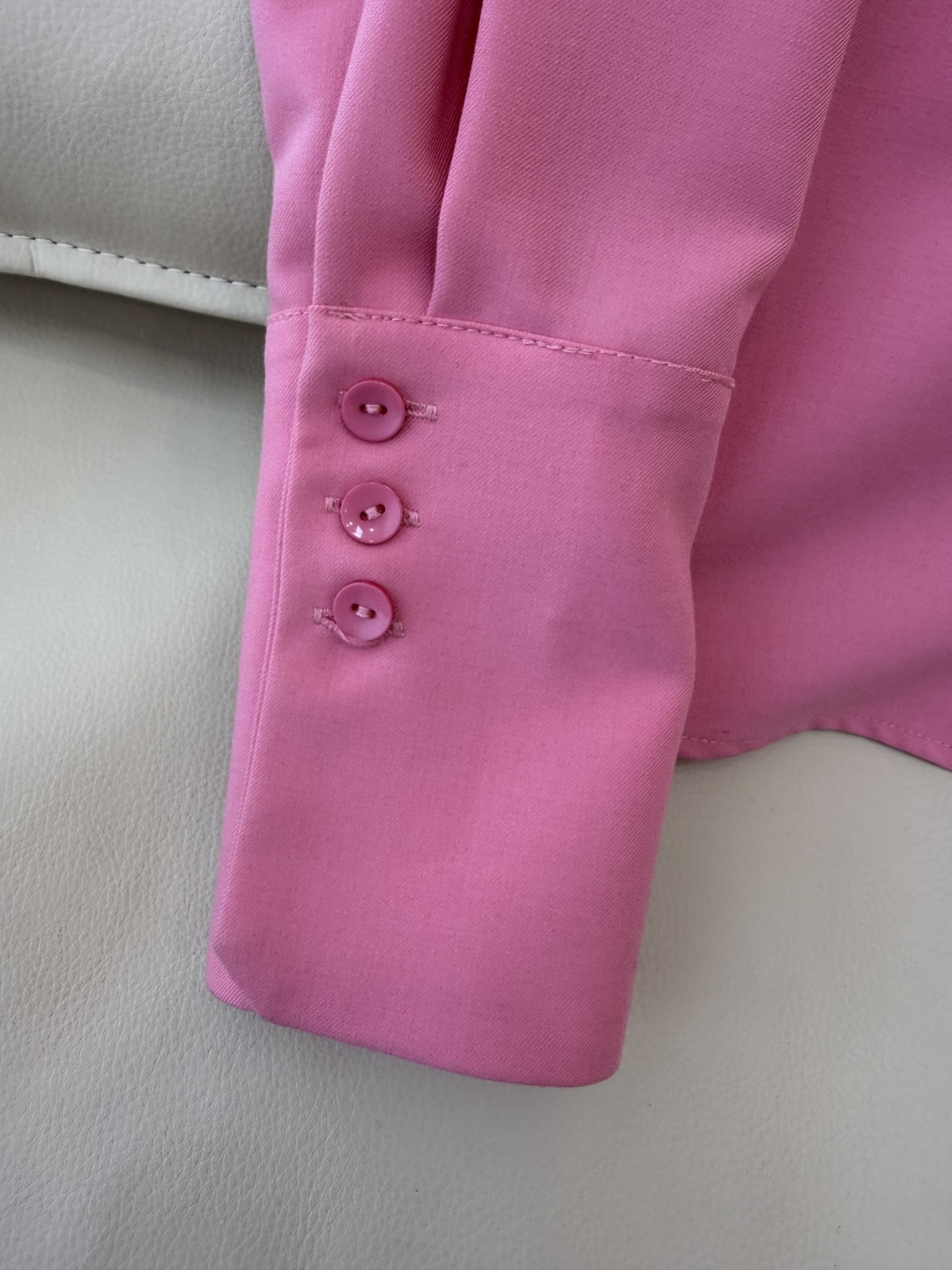 XF048#新款套装💕桃粉色 长袖衬衫➕长裤套装 粉色 SMLXL