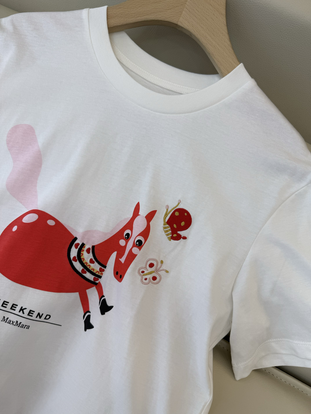 CK045#新款T恤💕Max weekend 小马印花字母logo 短袖T恤 SML