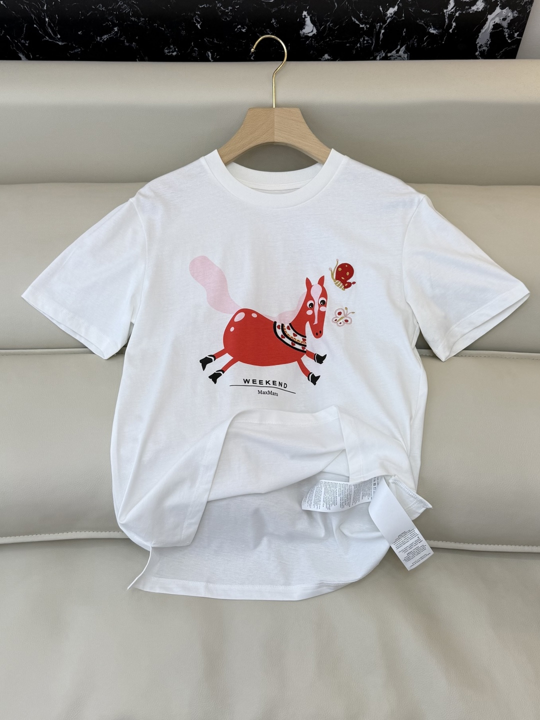 CK045#新款T恤💕Max weekend 小马印花字母logo 短袖T恤 SML