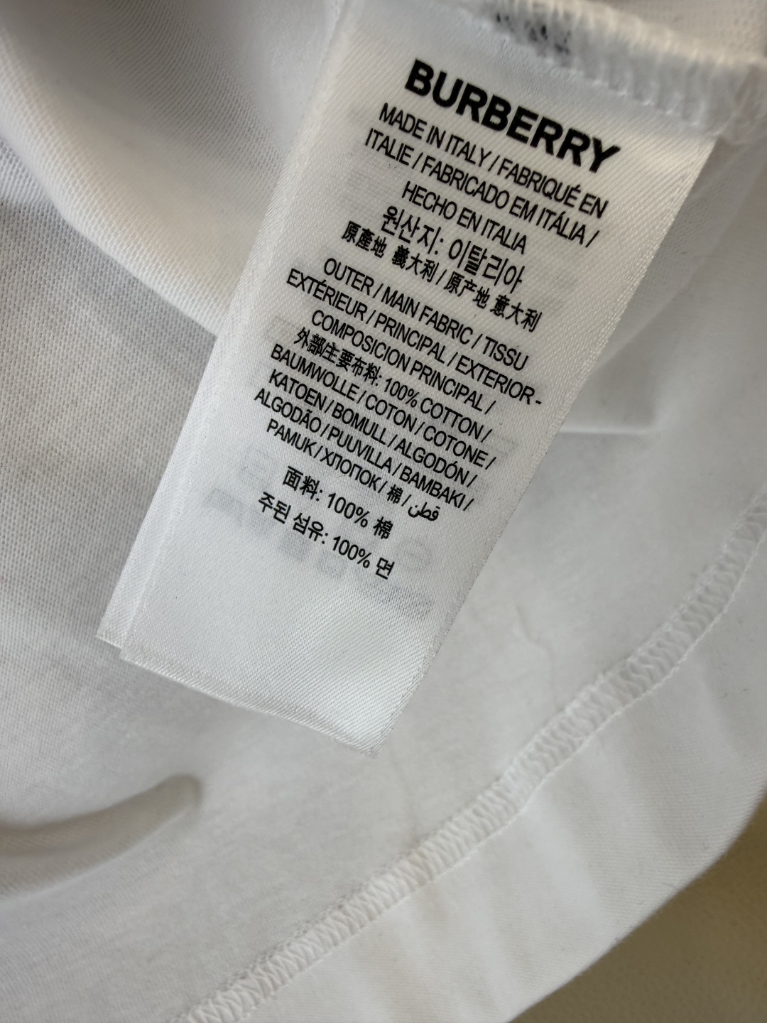 QG0135#新款T恤💕Bur 刺绣小马 logo 短袖T恤 白色 红色 SML