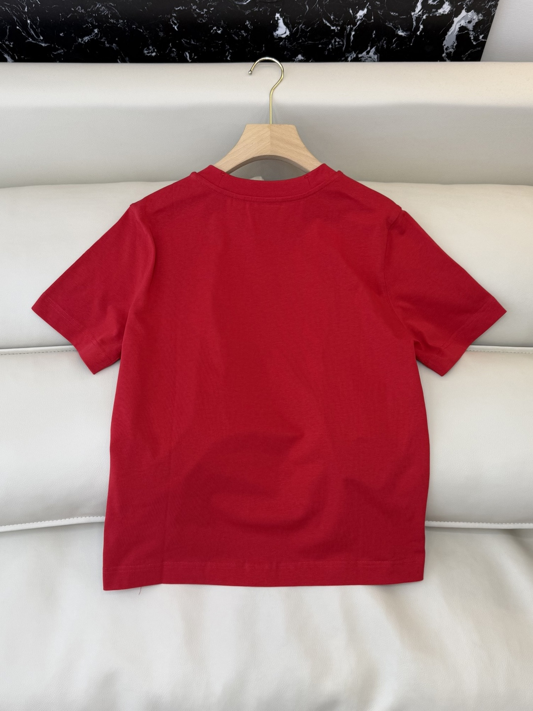 QG0135#新款T恤💕Bur 刺绣小马 logo 短袖T恤 白色 红色 SML