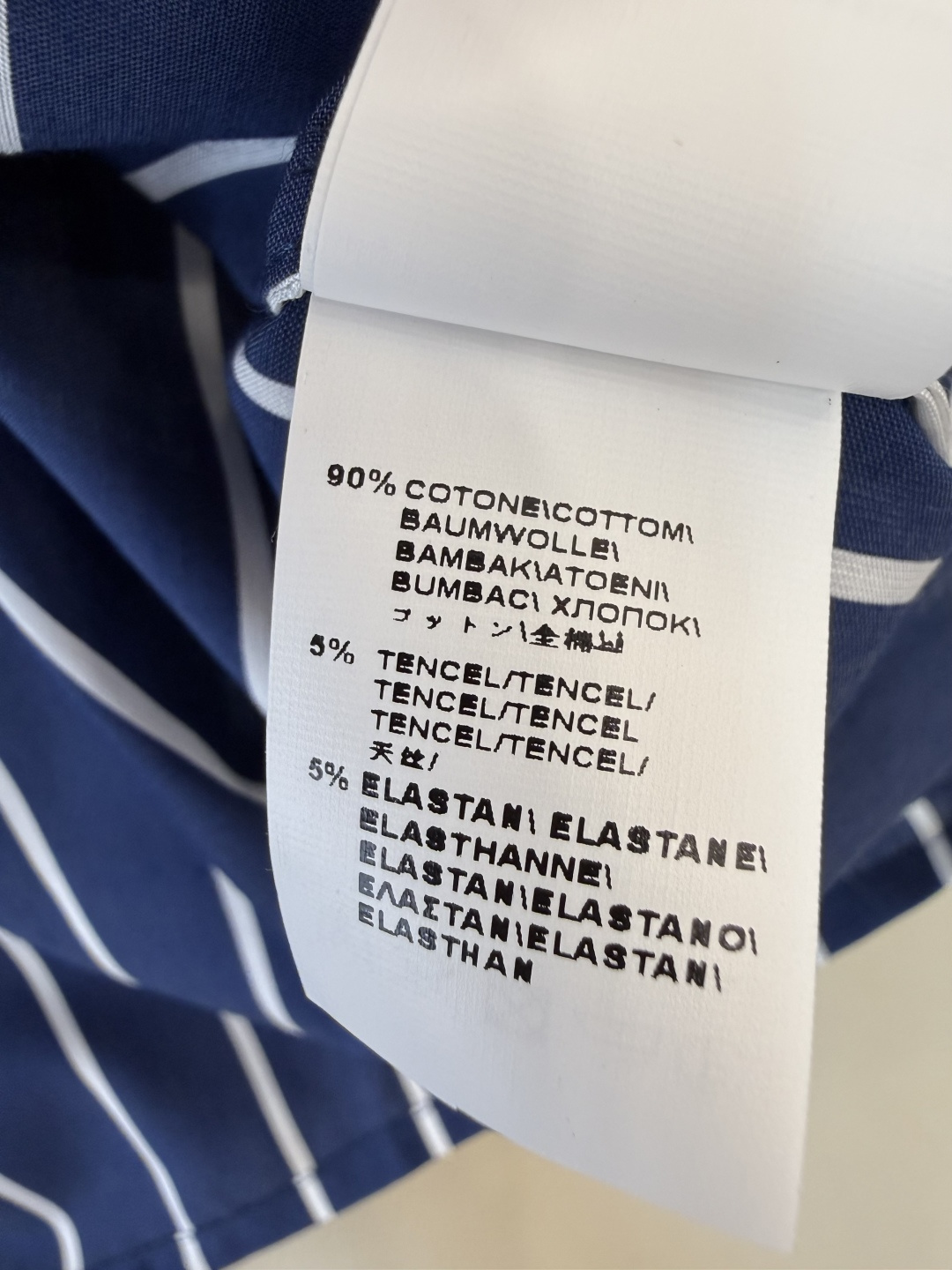 QD7974#新款衬衫💕BC 条纹对格 长袖链条衬衫 蓝色 红色 SMLXL