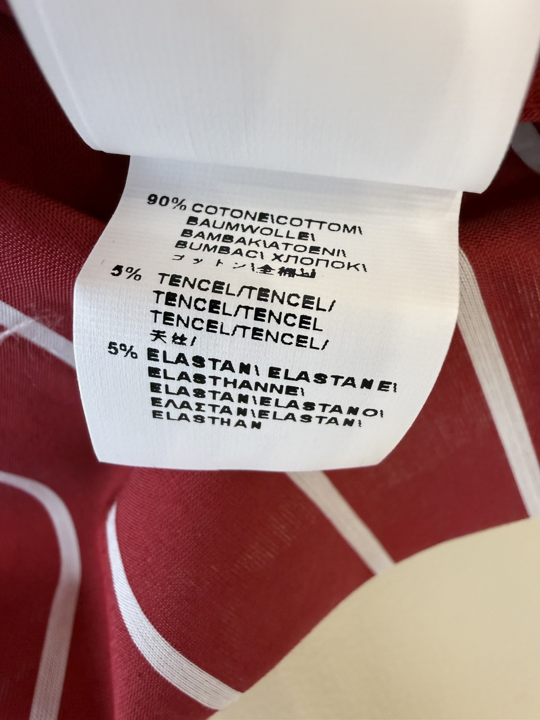 QD7974#新款衬衫💕BC 条纹对格 长袖链条衬衫 蓝色 红色 SMLXL