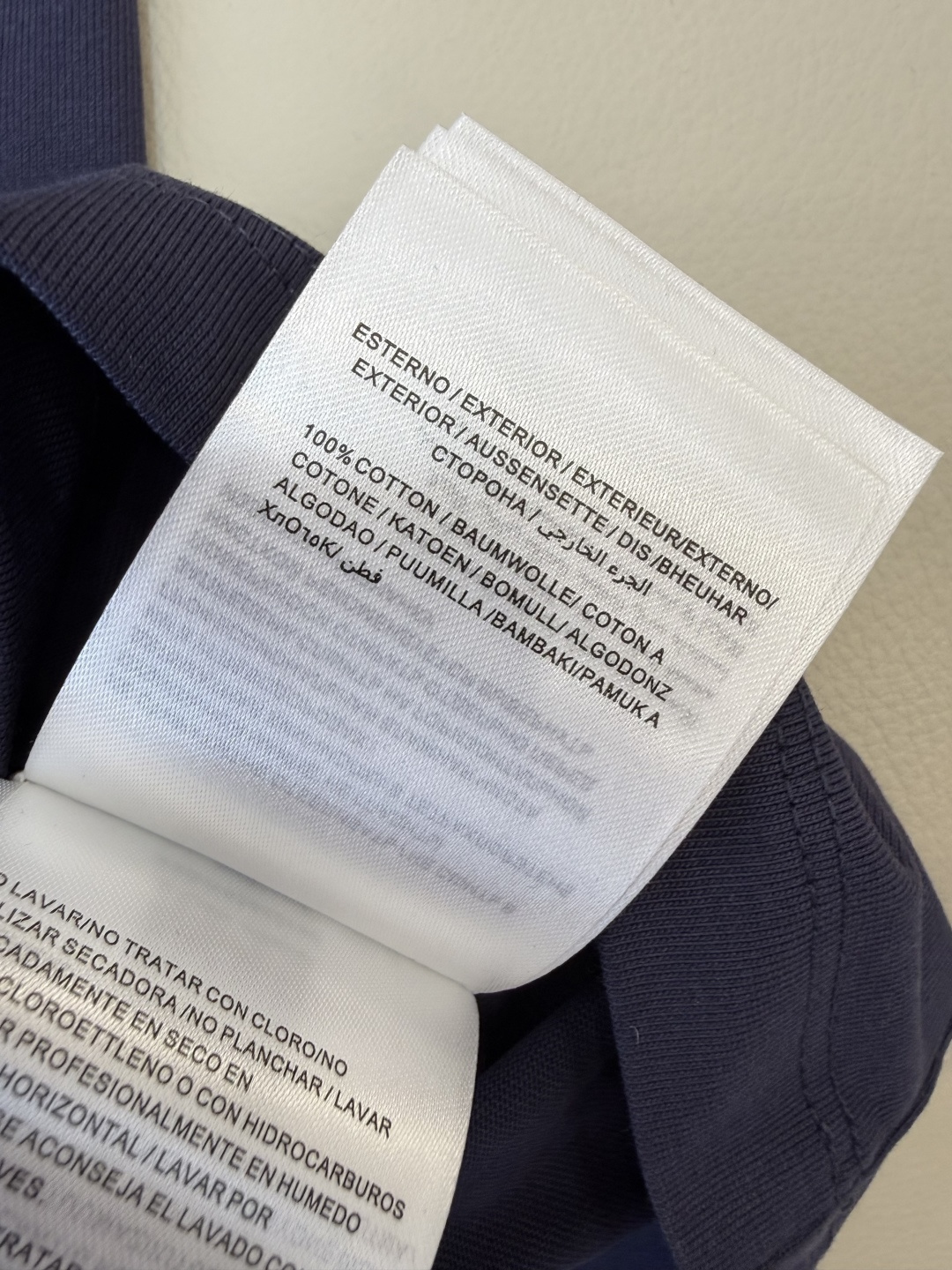 QG0136#新款T恤💕moncler 绣标logo 短袖T恤 米色 藏青色 SML