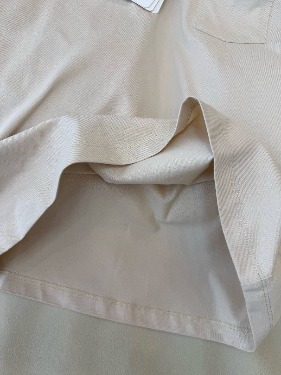 QG0136#新款T恤💕moncler 绣标logo 短袖T恤 米色 藏青色 SML