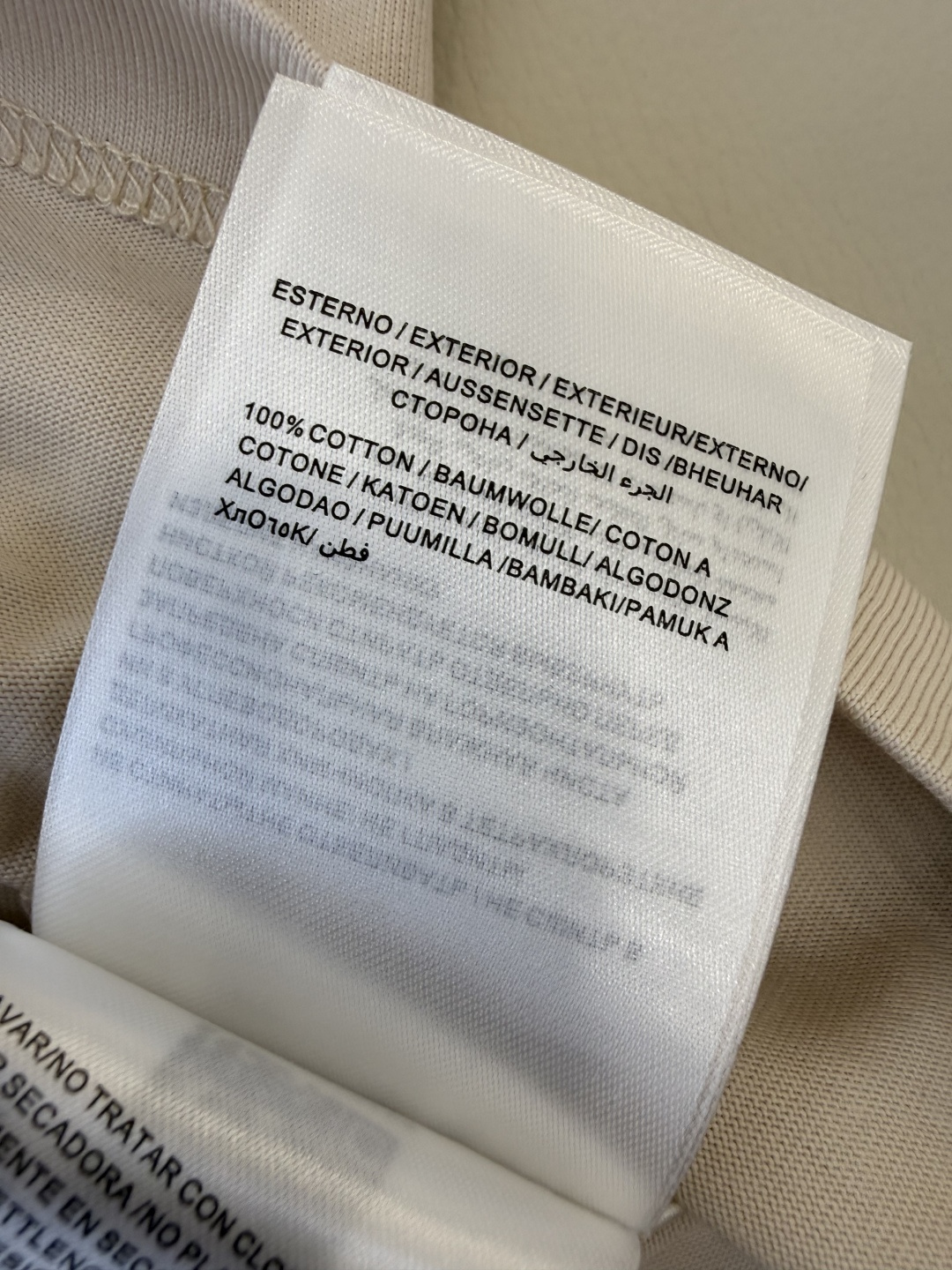 QG0136#新款T恤💕moncler 绣标logo 短袖T恤 米色 藏青色 SML