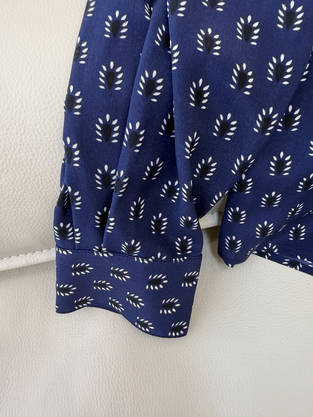 BS1062#新款衬衫💕100% 真丝印花长袖衬衫 SMLXL