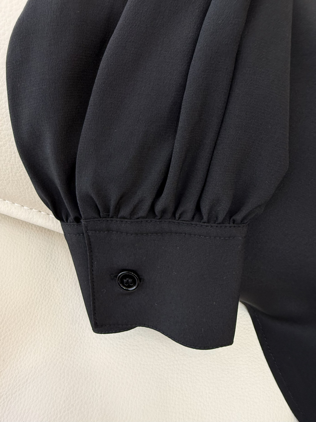 BS1061#新款衬衫💕极简风 100% 真丝纯色 长袖衬衫 黑色 白色 SMLXL