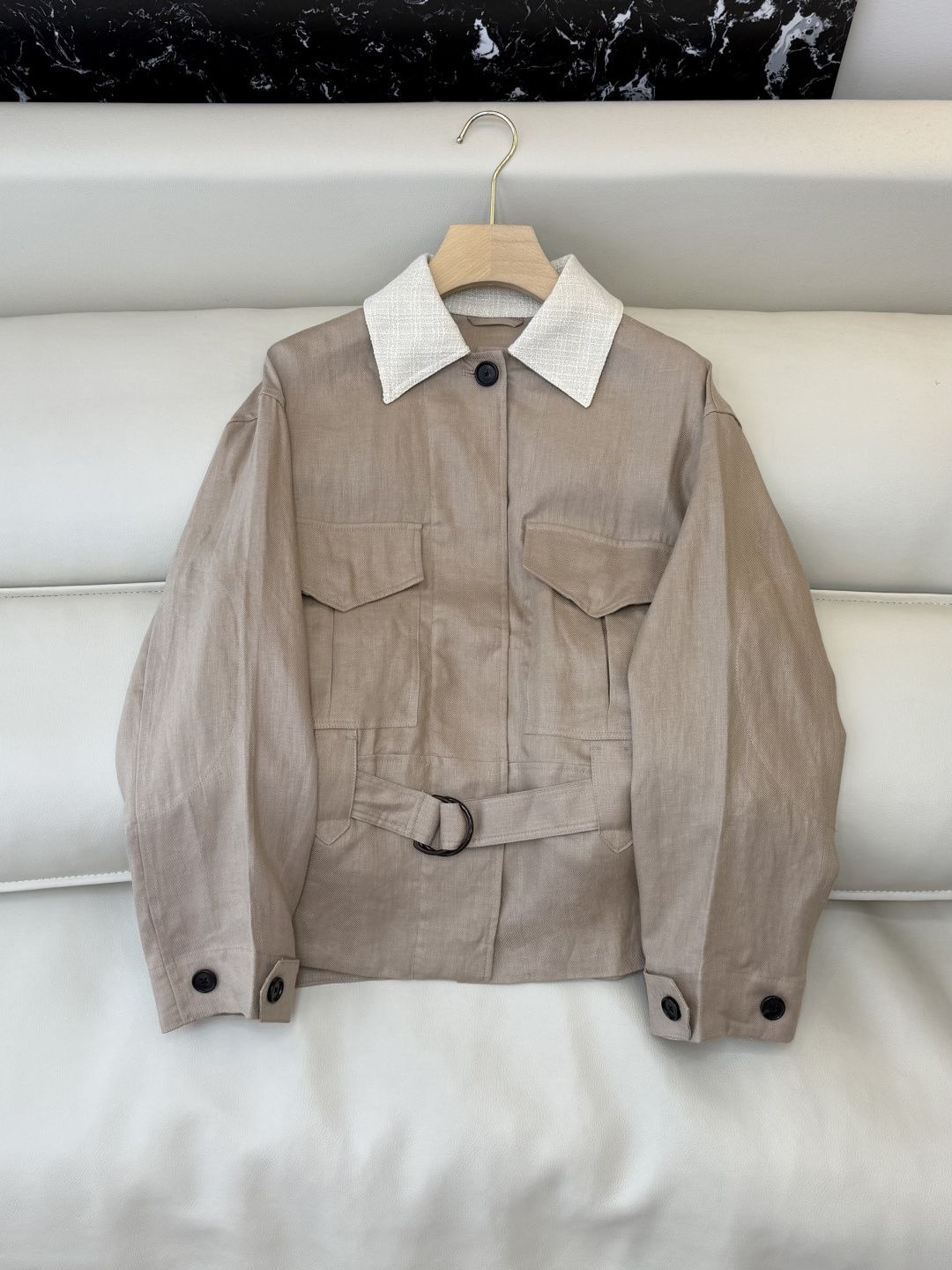 NO:687274,ZBC577# new jacket LP linen fabric waisted jacket light apricot SMLXL,,loro piana,jackets & coats,19860909ZBC577#新款外套 LP 亚麻面料 收腰外套 浅杏色 SMLXL,,loro piana,jackets & coats,,Women's clothing