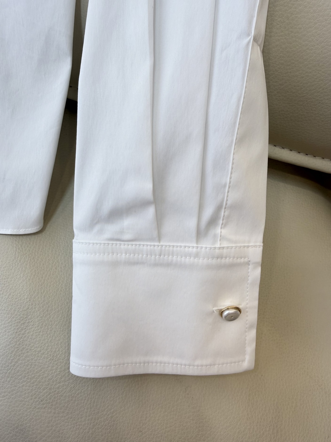 XM001#新款衬衫💕chanel 100% 棉 长袖蝴蝶结衬衫 白色 SMLXL