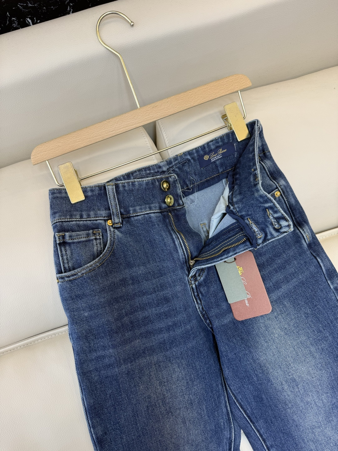 CK045#工厂直批P‼️LP 显瘦显腿长 弹力棉 蝴蝶结 牛仔裤 蓝色 S-XL