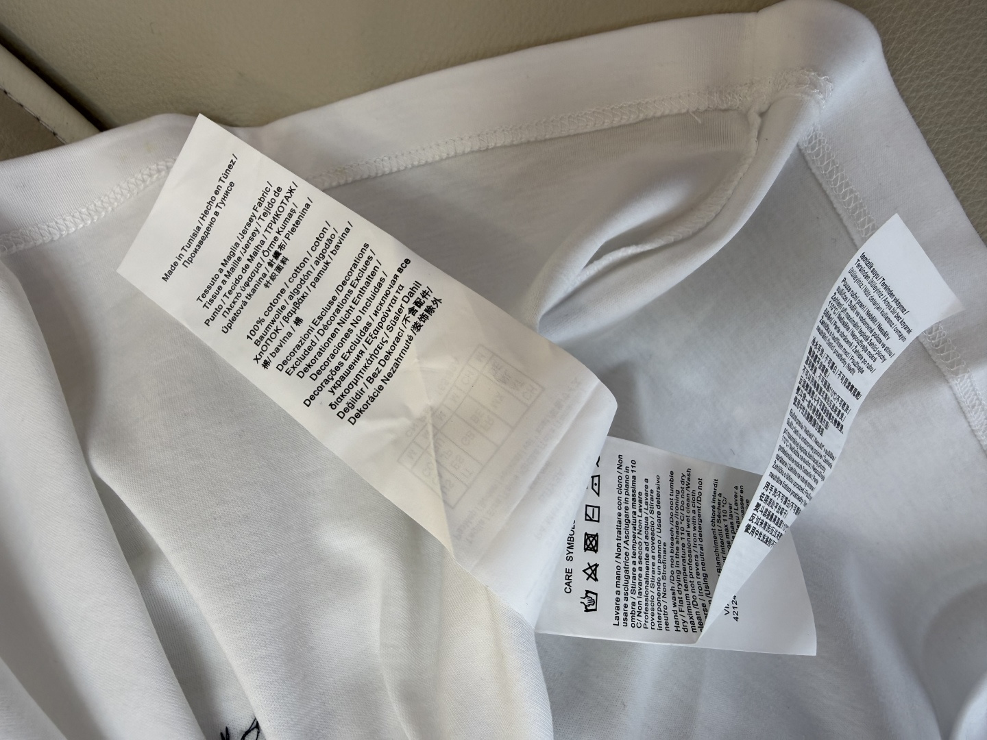 QG0137#新款T恤💕max mara 顶级版 重工刺绣珠 水墨印花 短袖T恤 SML