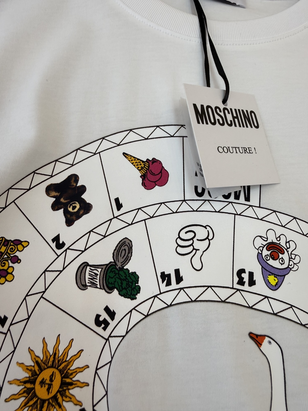 QG0144#新款T恤💕moschino 大鹅印花🦢 短袖T恤 SML