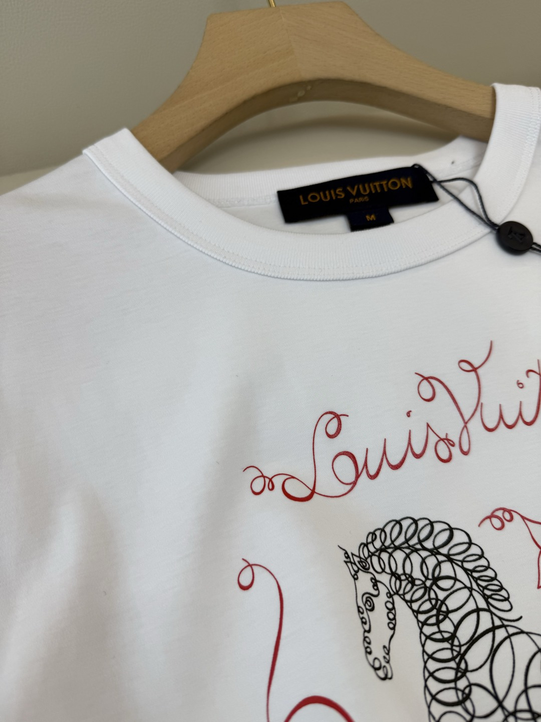 QG0138#新款T恤💕L V 小马印花logo 短袖T恤 SML