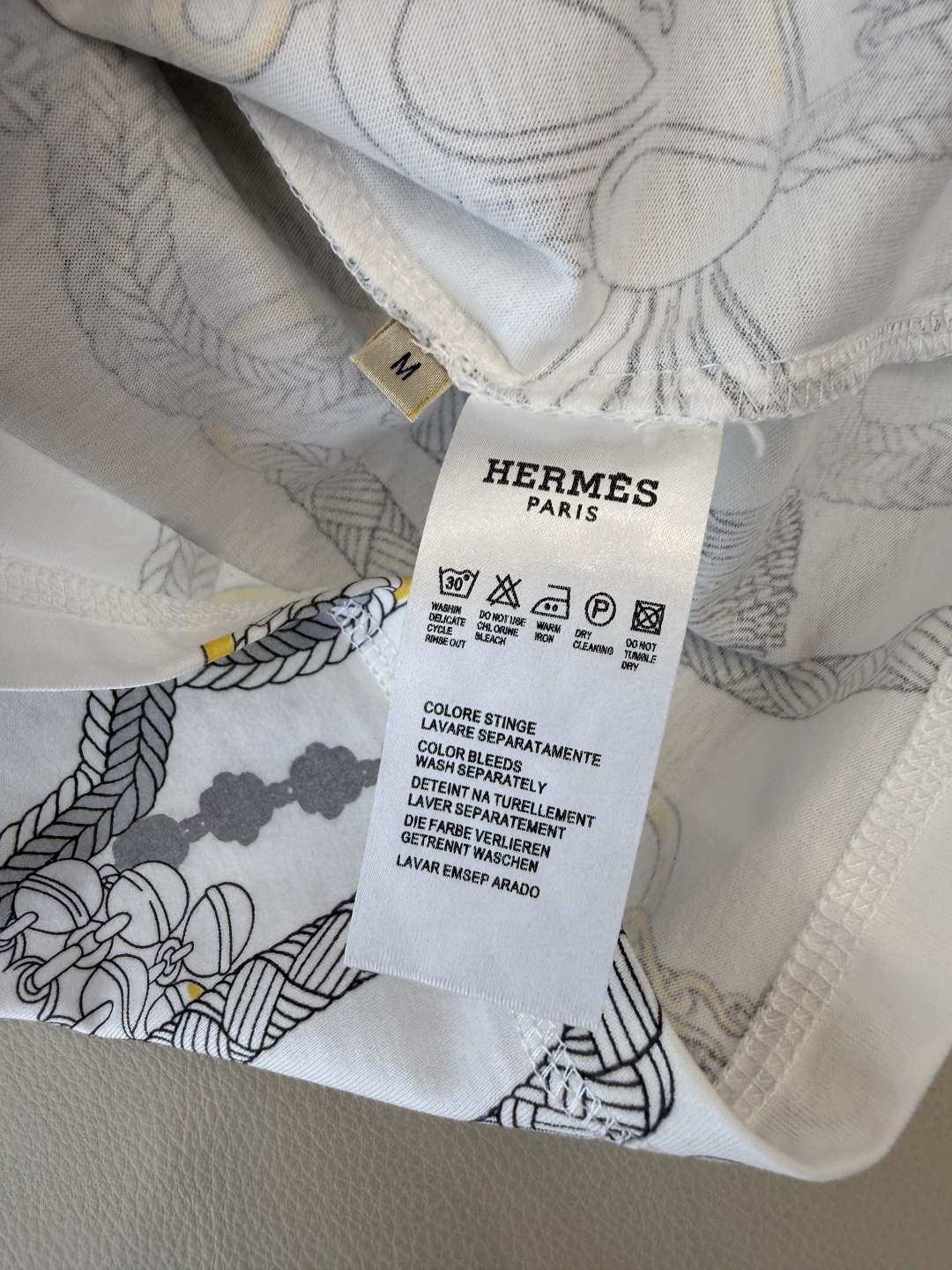 QG0146#新款T恤💕H家 爱马仕 顶级版 印花 短袖T恤 SML