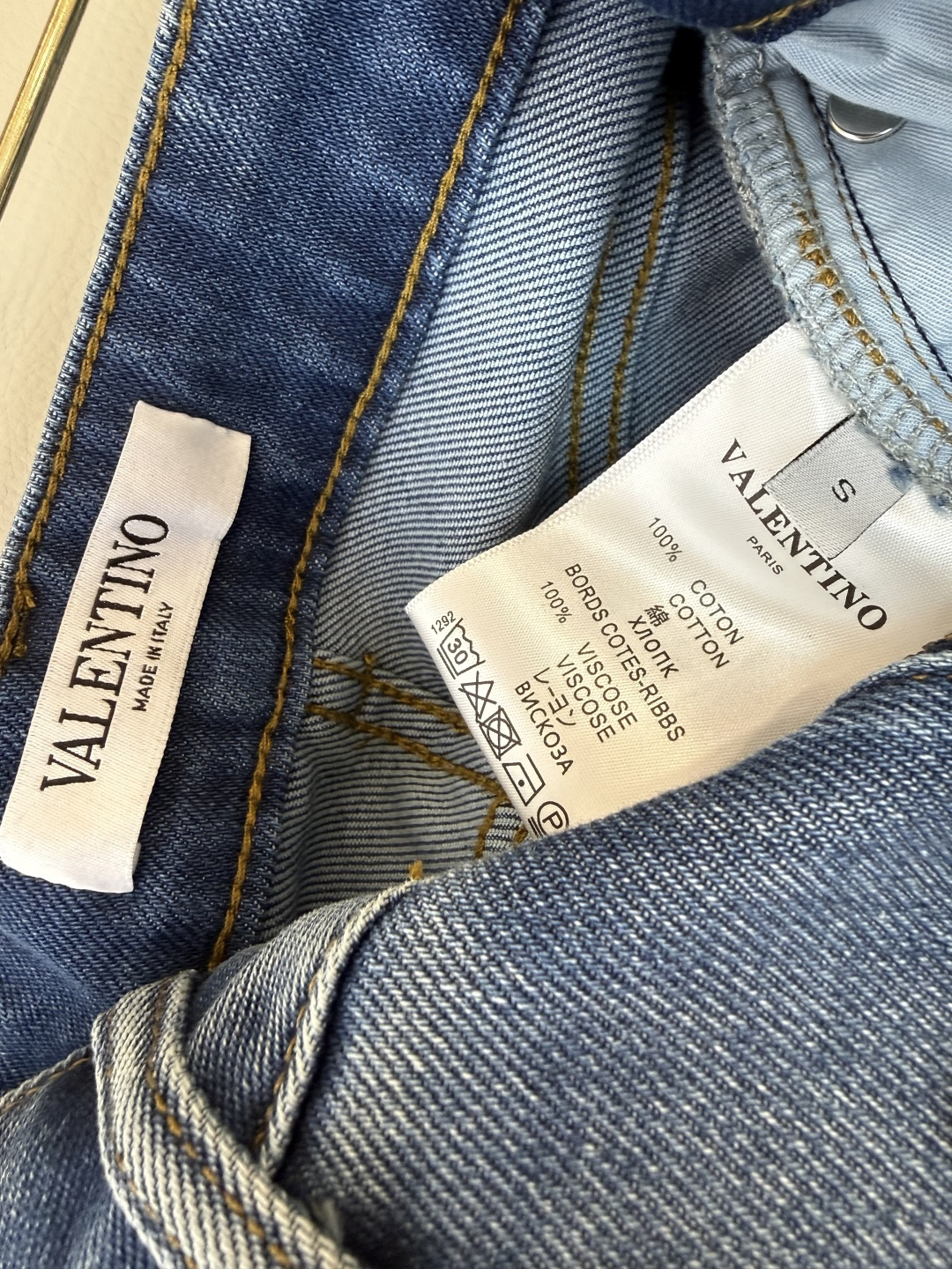 CK038#牛仔裤新款💕Valentino 显瘦显腿长 弹力棉 牛仔裤 S-XL
