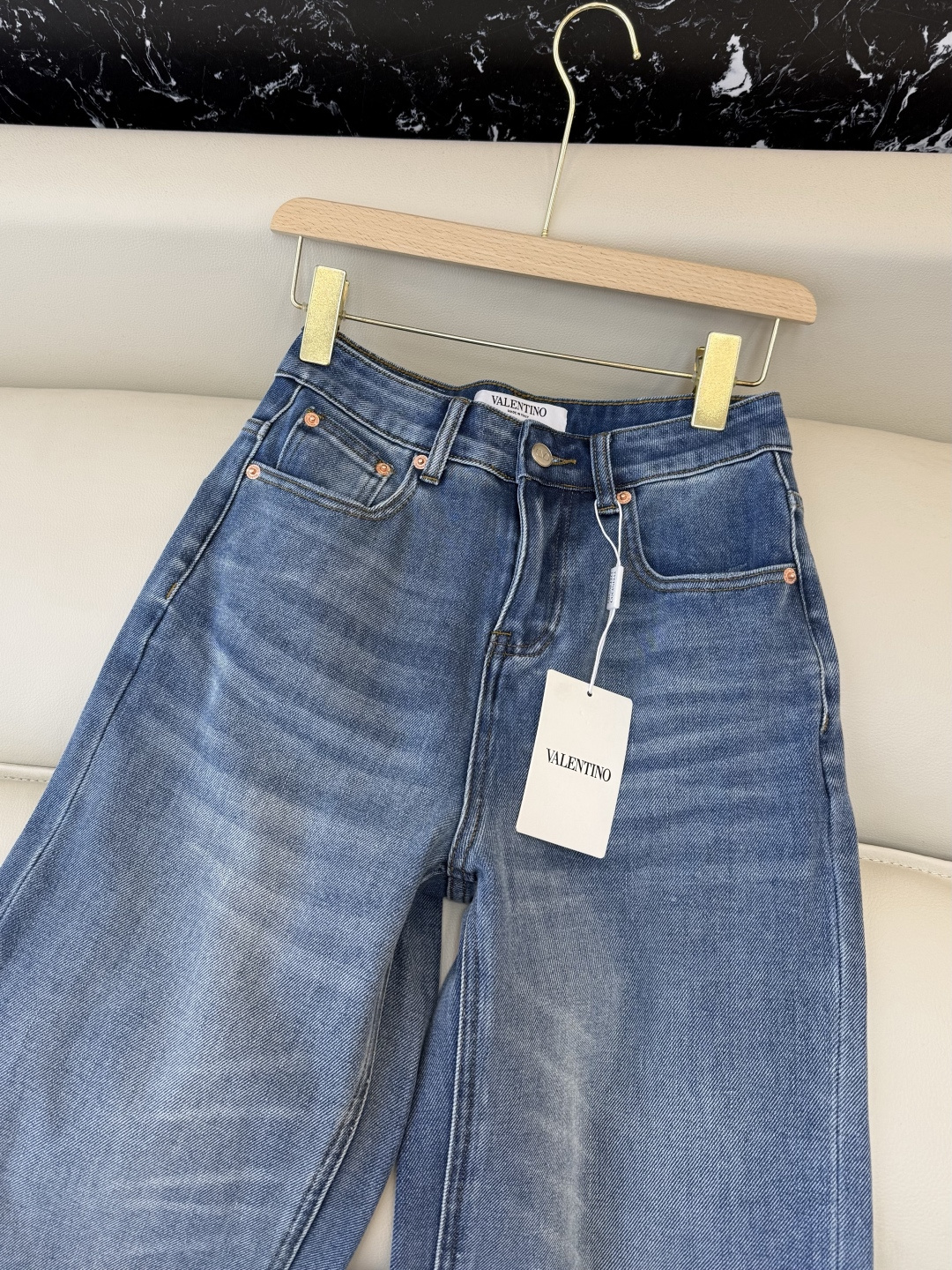 CK038#牛仔裤新款💕Valentino 显瘦显腿长 弹力棉 牛仔裤 S-XL