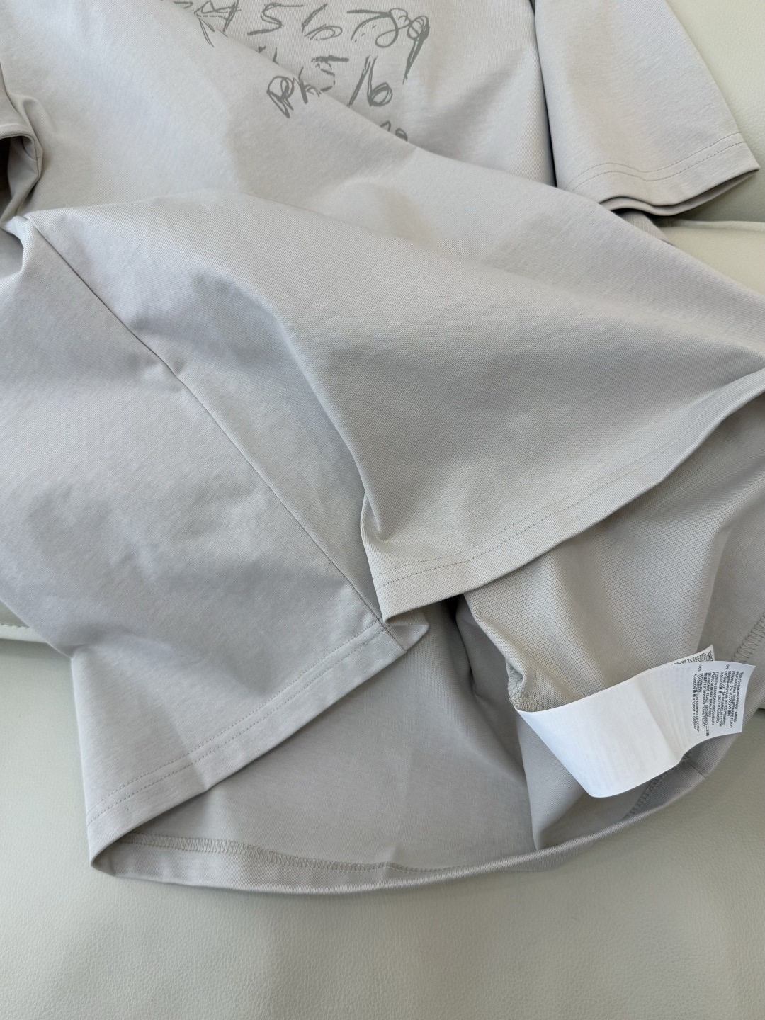 CK050#新款T恤💕MM6 马吉拉 字母印花logo 短袖T恤 咖色 浅灰色 SML