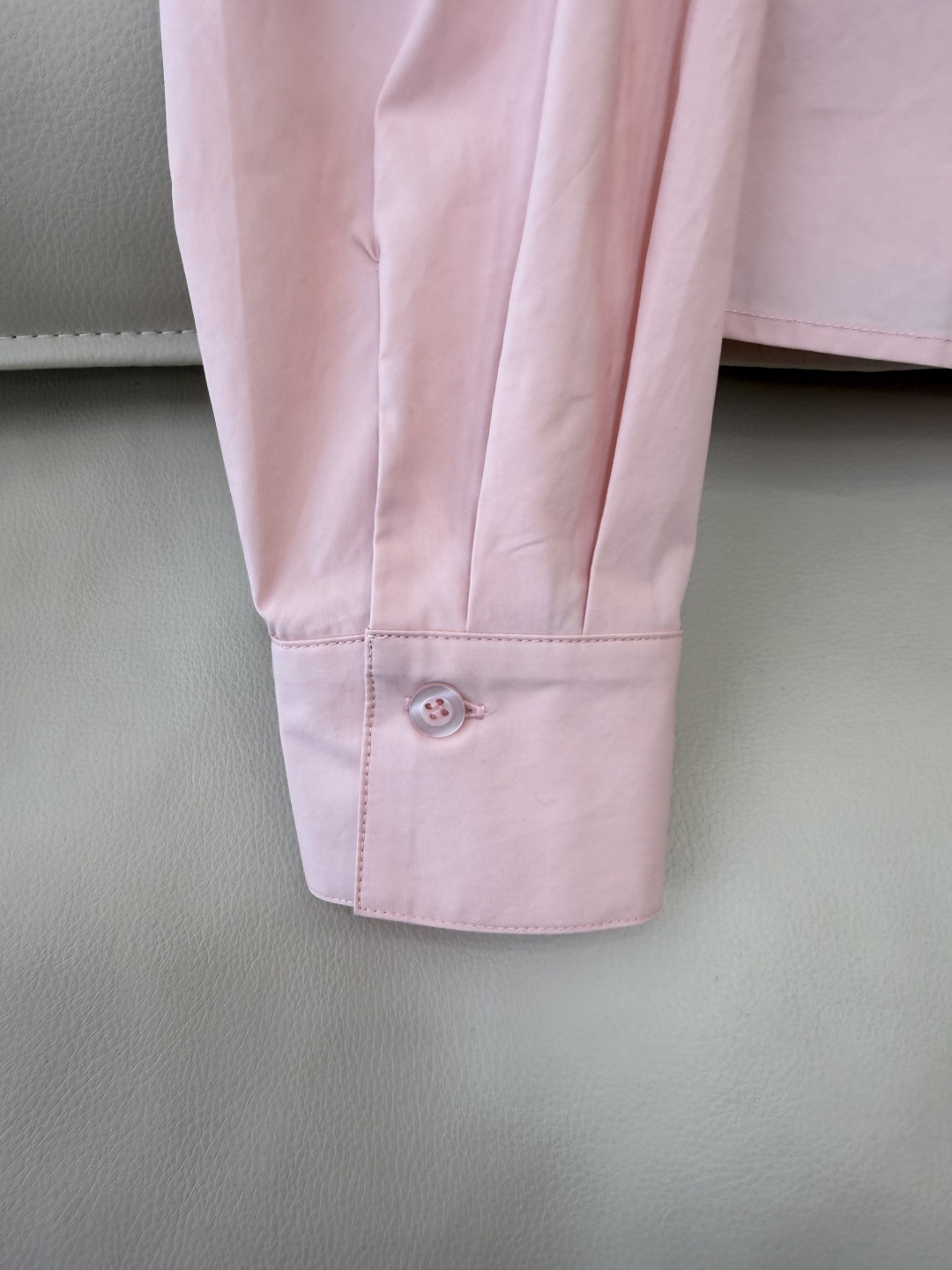 AD050#长袖衬衫‼️Prada 手工钉钻 长袖衬衫 粉色 蓝色 白色 SML