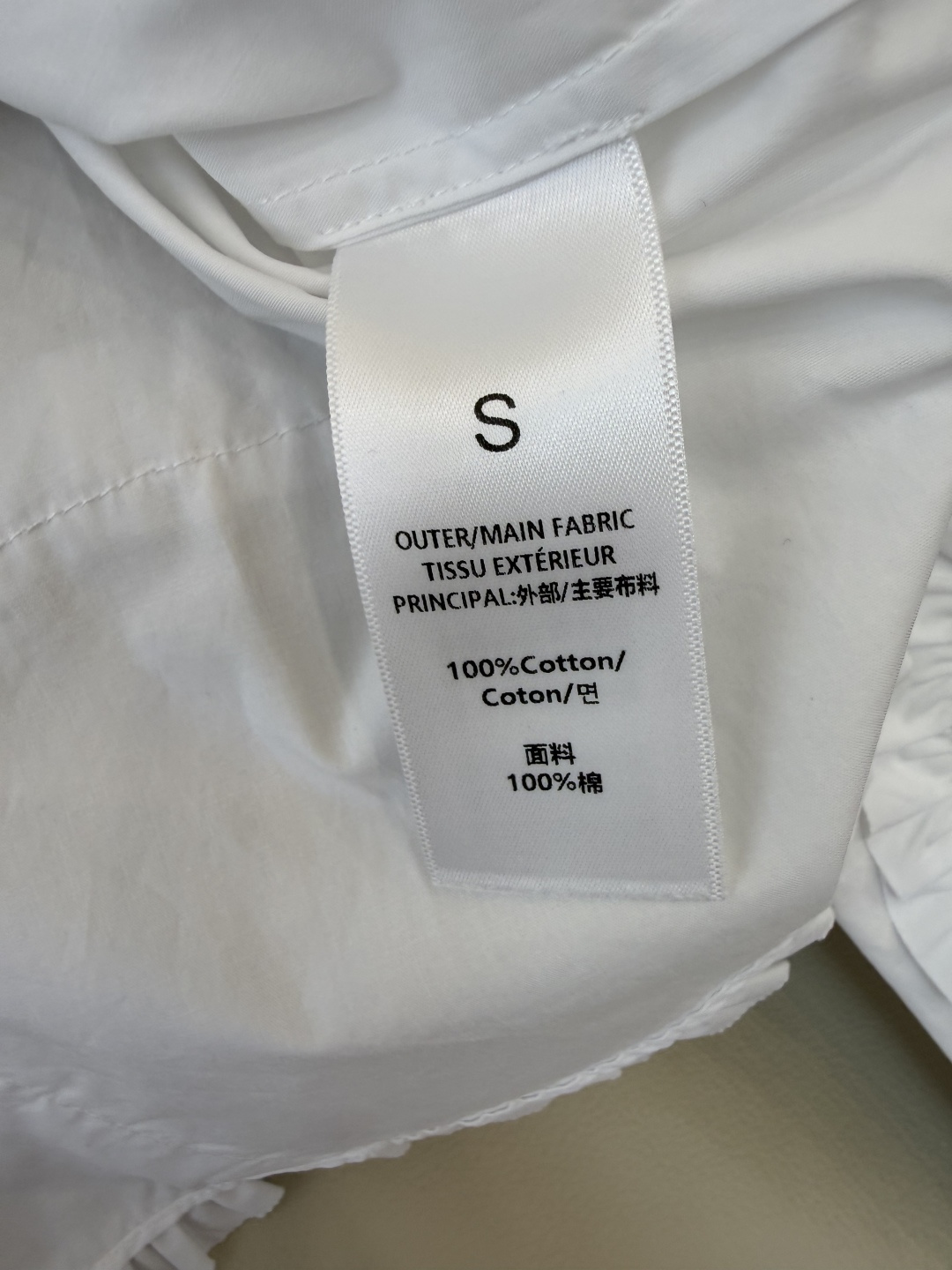 AD051#长袖衬衫‼️立体盘花木耳边 长袖衬衫 粉色 蓝色 白色 SML