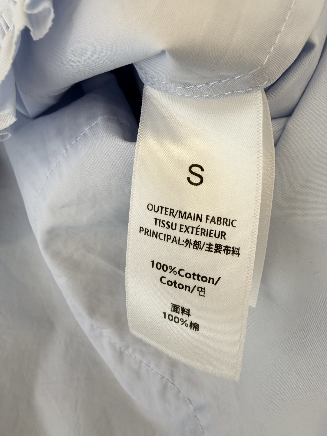 AD051#长袖衬衫‼️立体盘花木耳边 长袖衬衫 粉色 蓝色 白色 SML