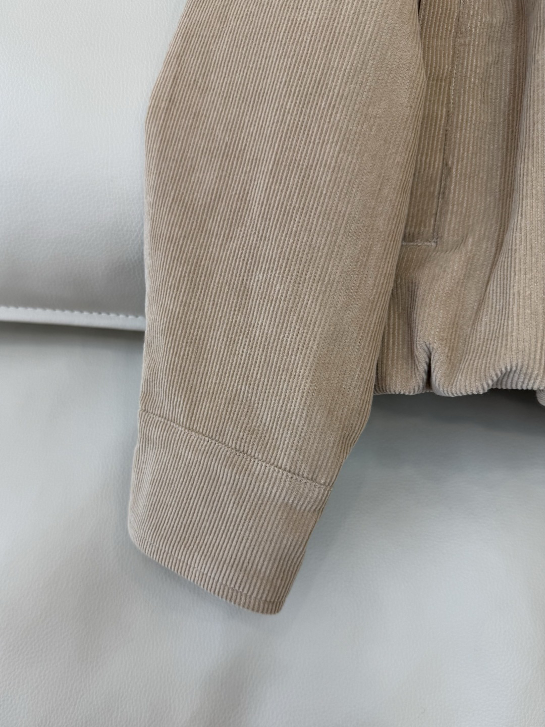 QGL038#新款外套💕BC 灯芯绒拉链外套 杏色 SML