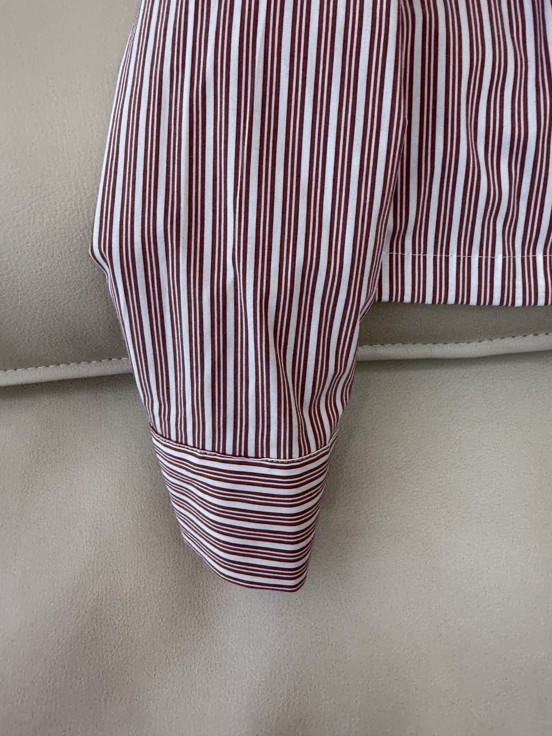 QD7973#新款衬衫💕BC 条纹对条 长袖条纹印花衬衫 SMLXL