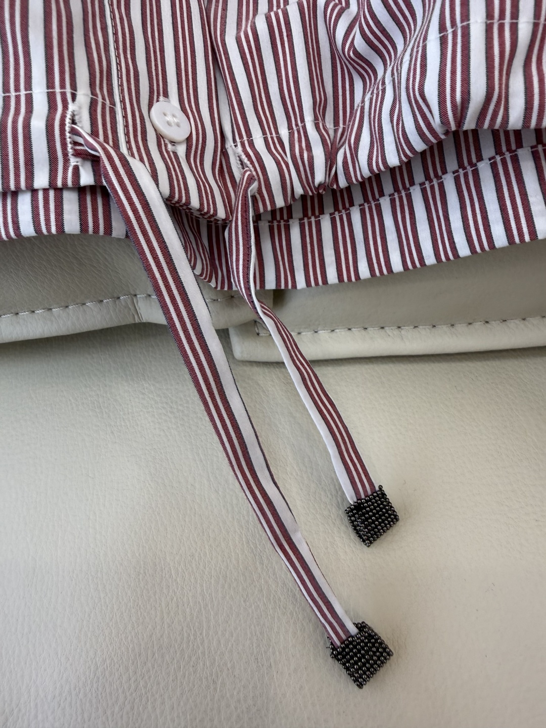 QD7973#新款衬衫💕BC 条纹对条 长袖条纹印花衬衫 SMLXL