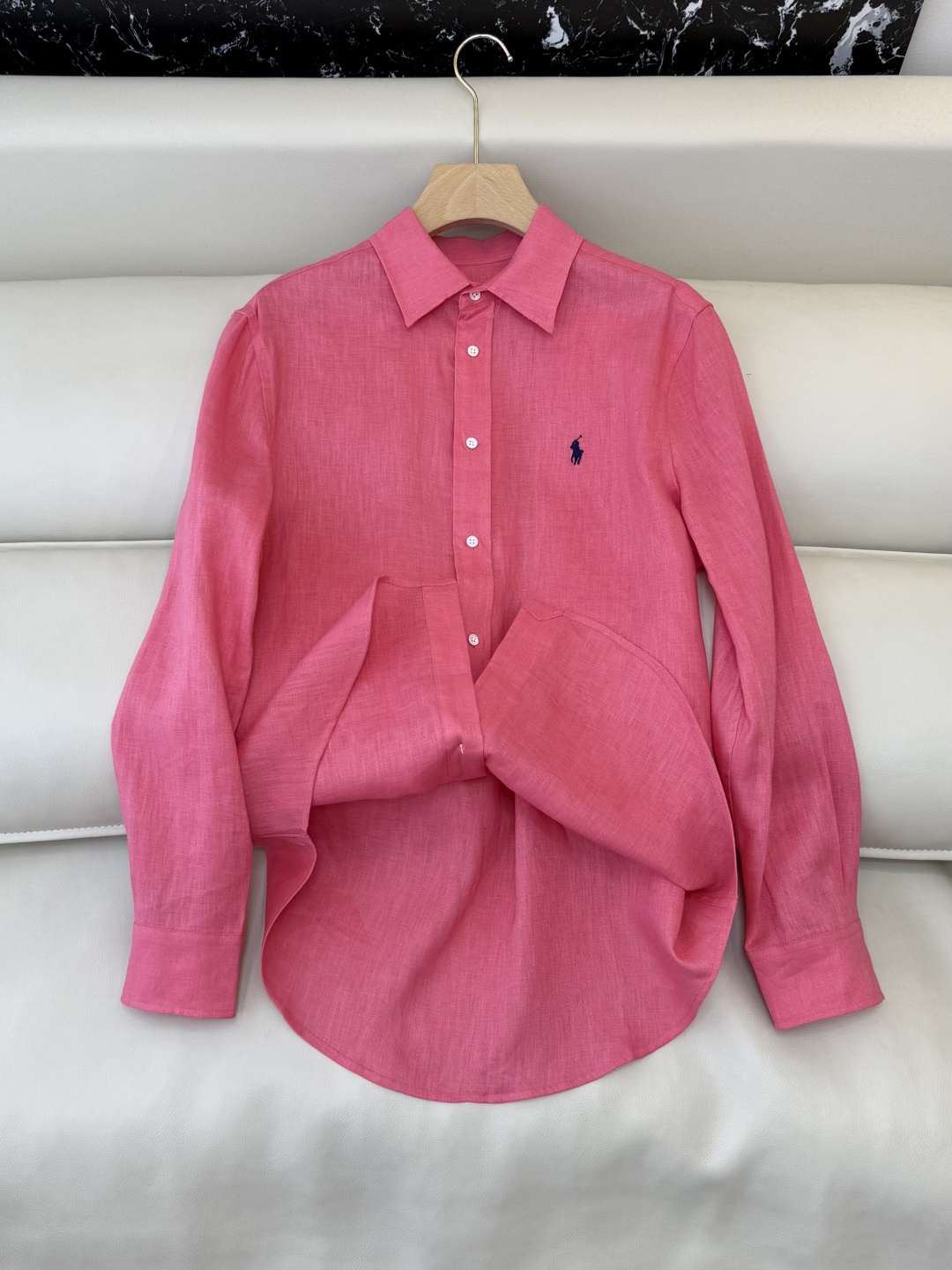 QD7999#新款衬衫💕Polo 劳夫劳伦 100% 亚麻顶级版长袖衬衫 多色 SMLXL