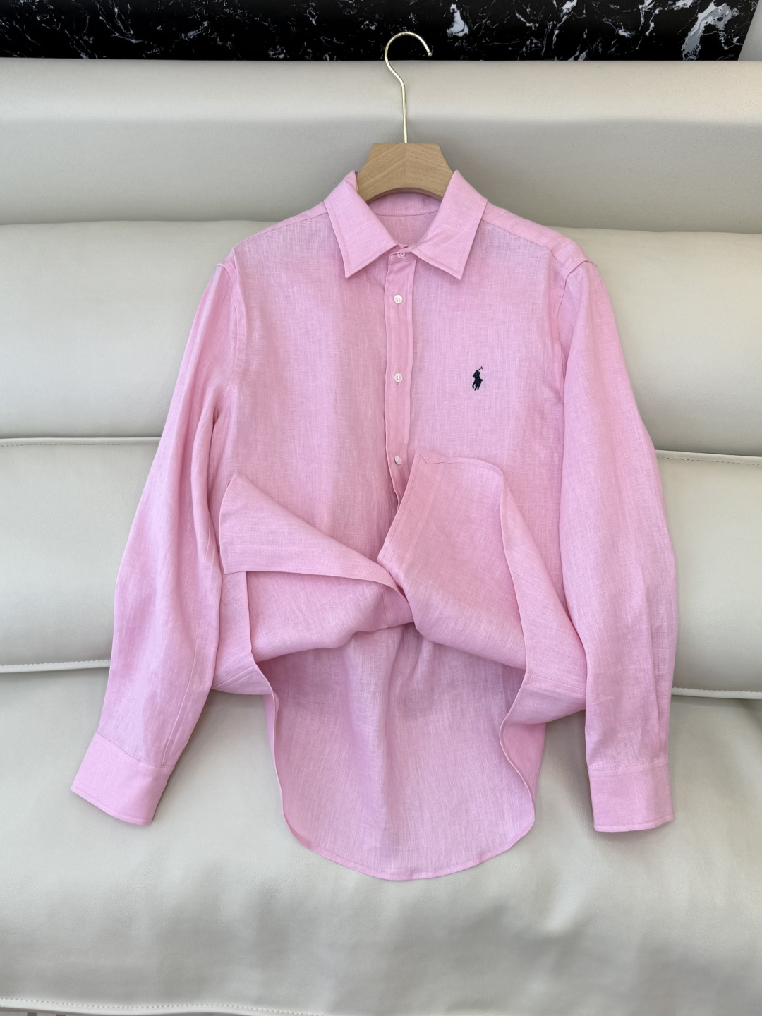 QD7999#新款衬衫💕Polo 劳夫劳伦 100% 亚麻顶级版长袖衬衫 多色 SMLXL