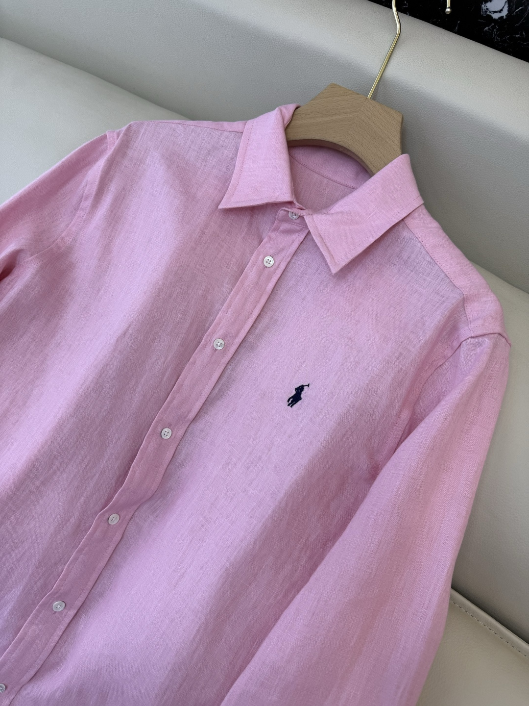 QD7999#新款衬衫💕Polo 劳夫劳伦 100% 亚麻顶级版长袖衬衫 多色 SMLXL