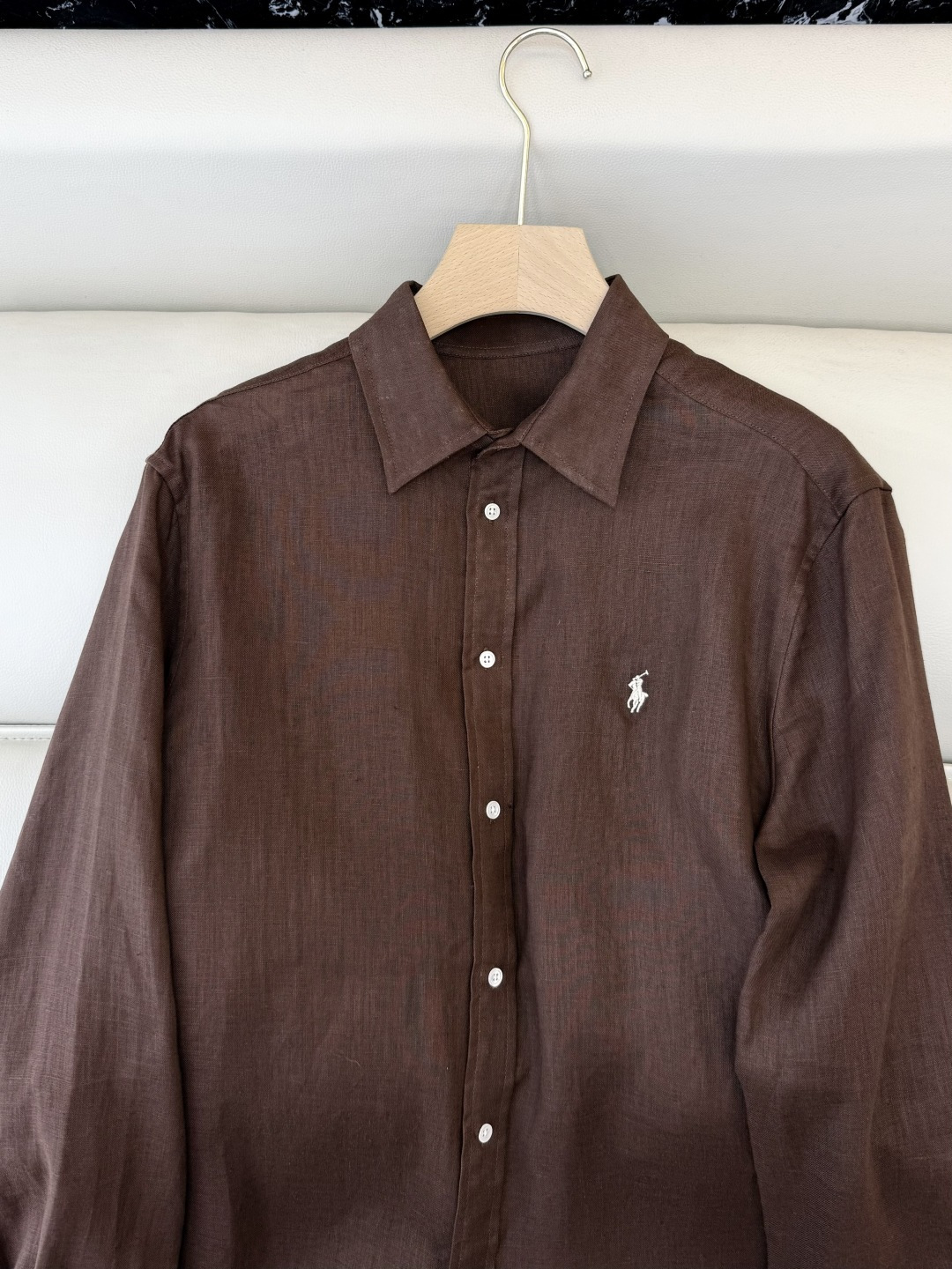 QD7999#新款衬衫💕Polo 劳夫劳伦 100% 亚麻顶级版长袖衬衫 多色 SMLXL