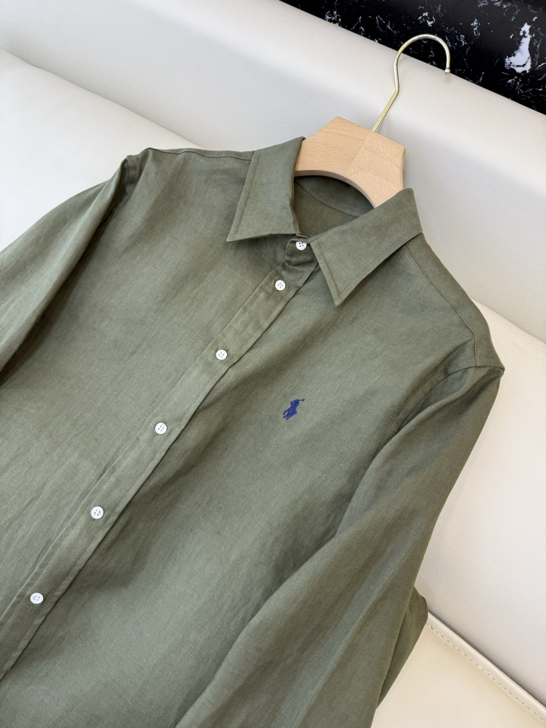 QD7999#新款衬衫💕Polo 劳夫劳伦 100% 亚麻顶级版长袖衬衫 多色 SMLXL