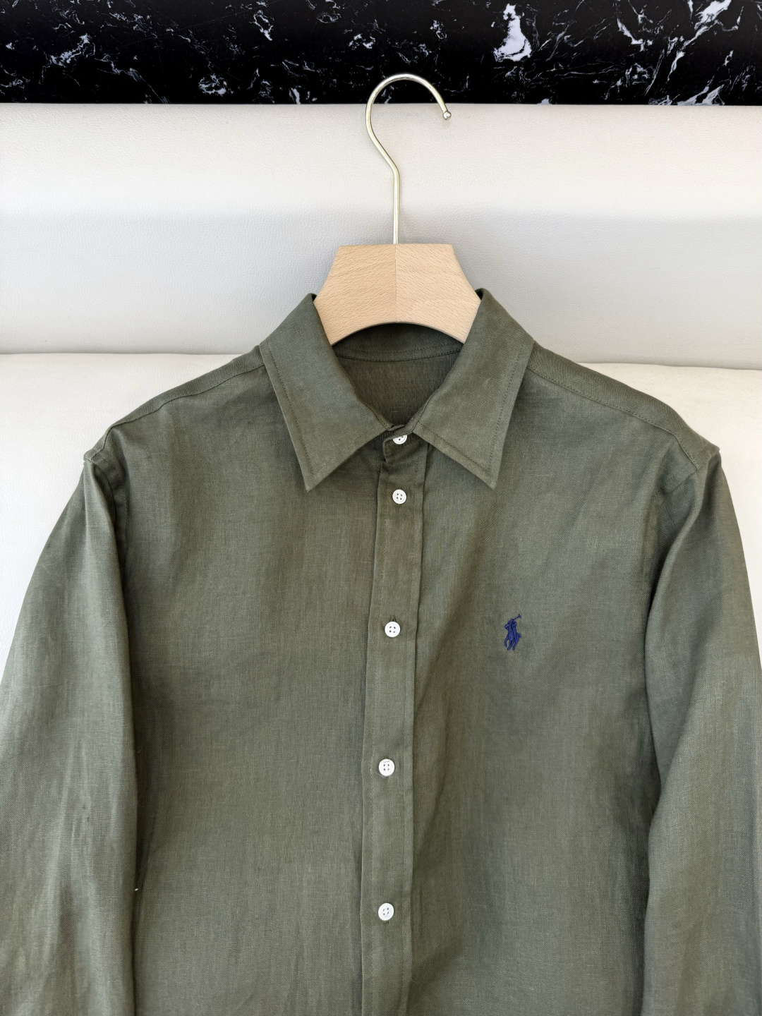 QD7999#新款衬衫💕Polo 劳夫劳伦 100% 亚麻顶级版长袖衬衫 多色 SMLXL