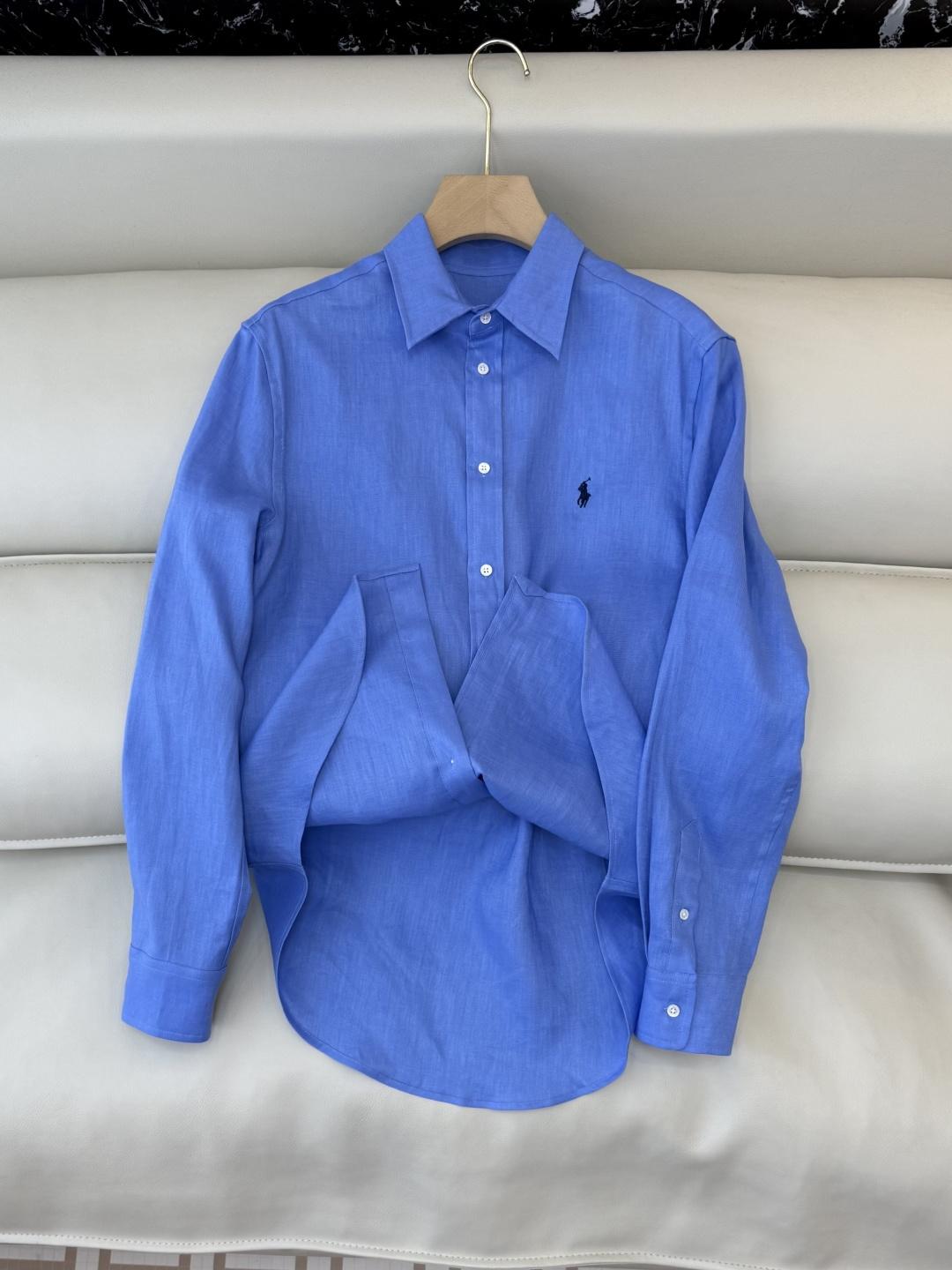 QD7999#新款衬衫💕Polo 劳夫劳伦 100% 亚麻顶级版长袖衬衫 多色 SMLXL