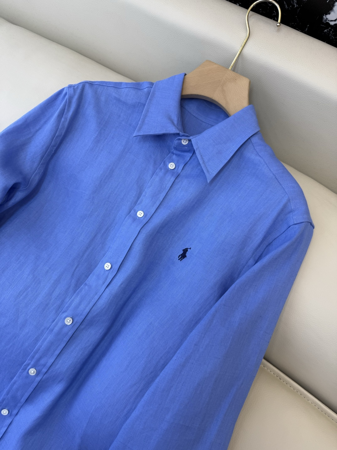 QD7999#新款衬衫💕Polo 劳夫劳伦 100% 亚麻顶级版长袖衬衫 多色 SMLXL