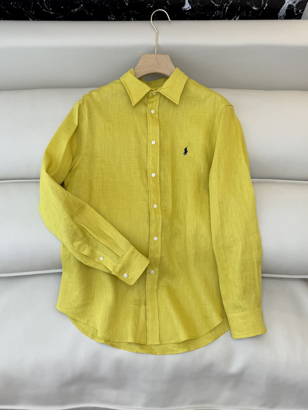 QD7999#新款衬衫💕Polo 劳夫劳伦 100% 亚麻顶级版长袖衬衫 多色 SMLXL