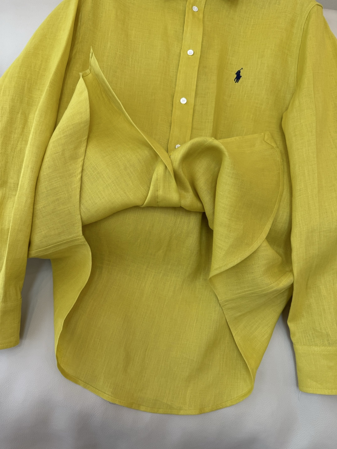 QD7999#新款衬衫💕Polo 劳夫劳伦 100% 亚麻顶级版长袖衬衫 多色 SMLXL