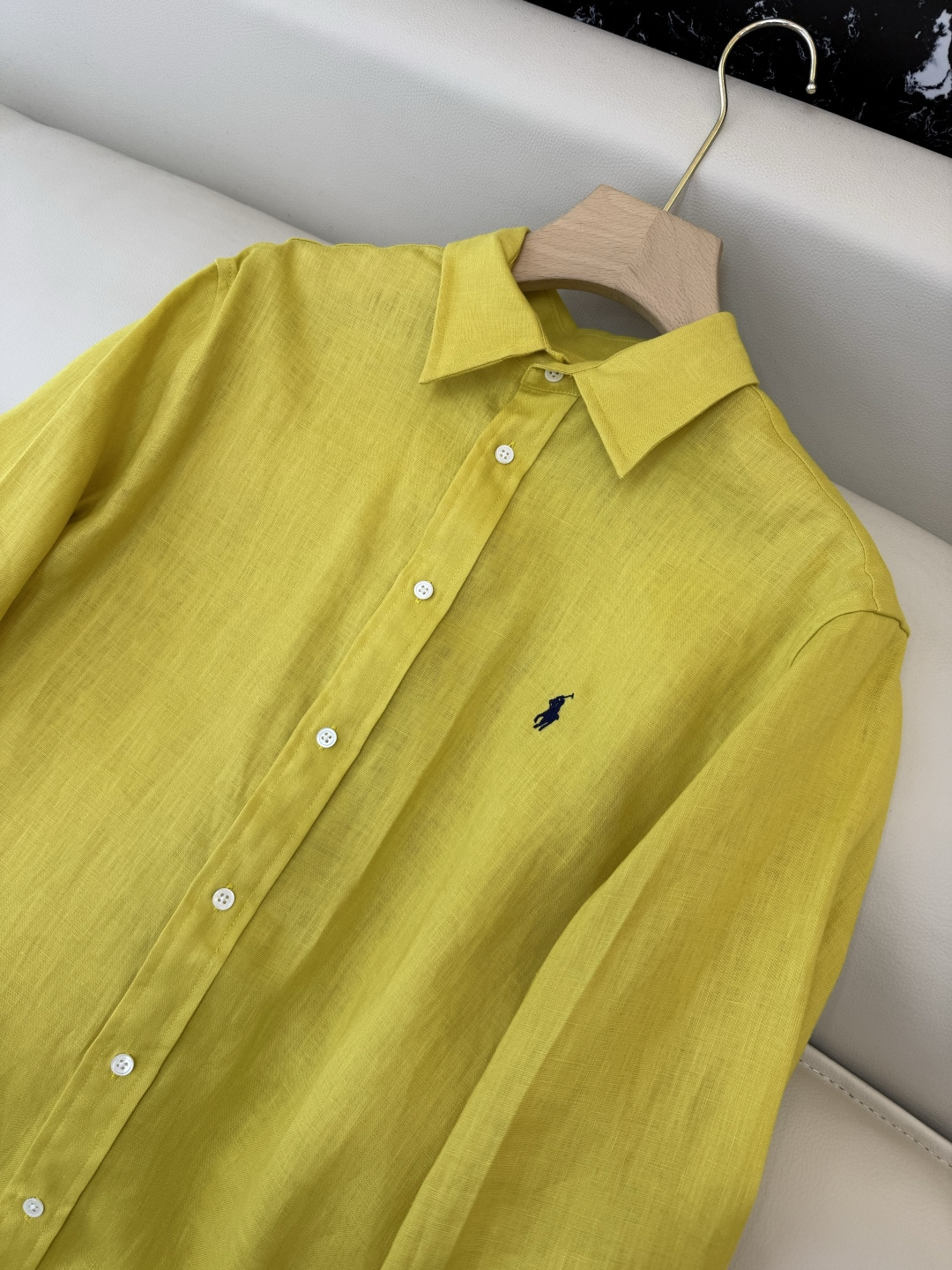 QD7999#新款衬衫💕Polo 劳夫劳伦 100% 亚麻顶级版长袖衬衫 多色 SMLXL