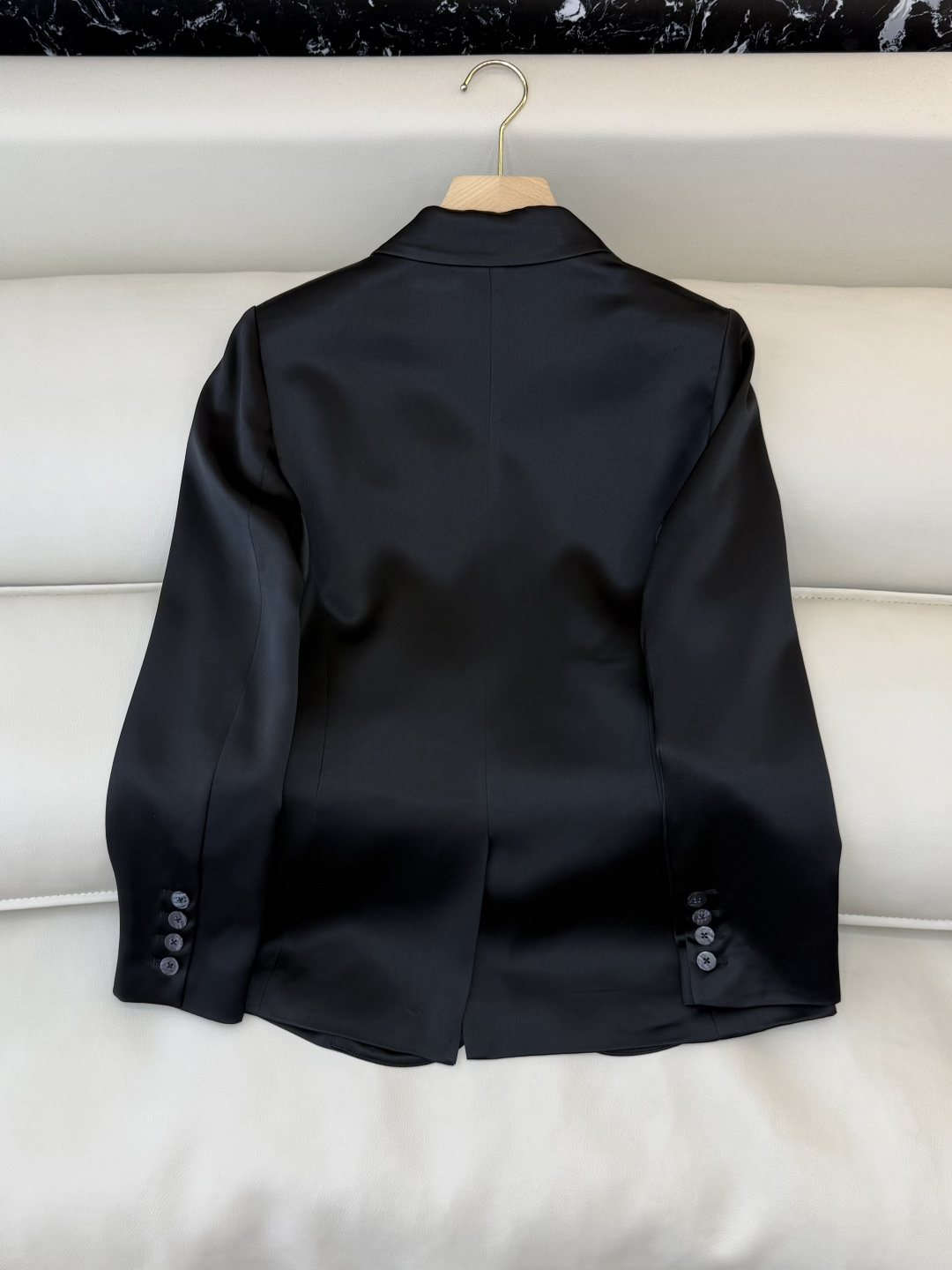 QD7987#新款外套💕theory 极简风 70% 三醋酸 一粒扣 长袖西装 白色 黑色2/4/6/8