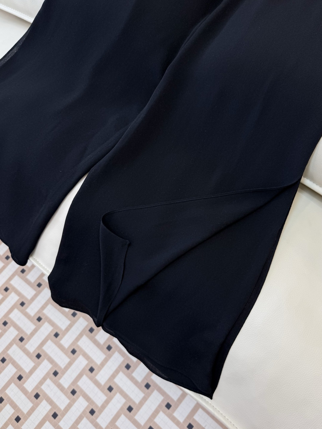 QD7993#新款裤子💕ICICLE 之禾 100% 真丝鬼绉阔腿长裤 SMLXL