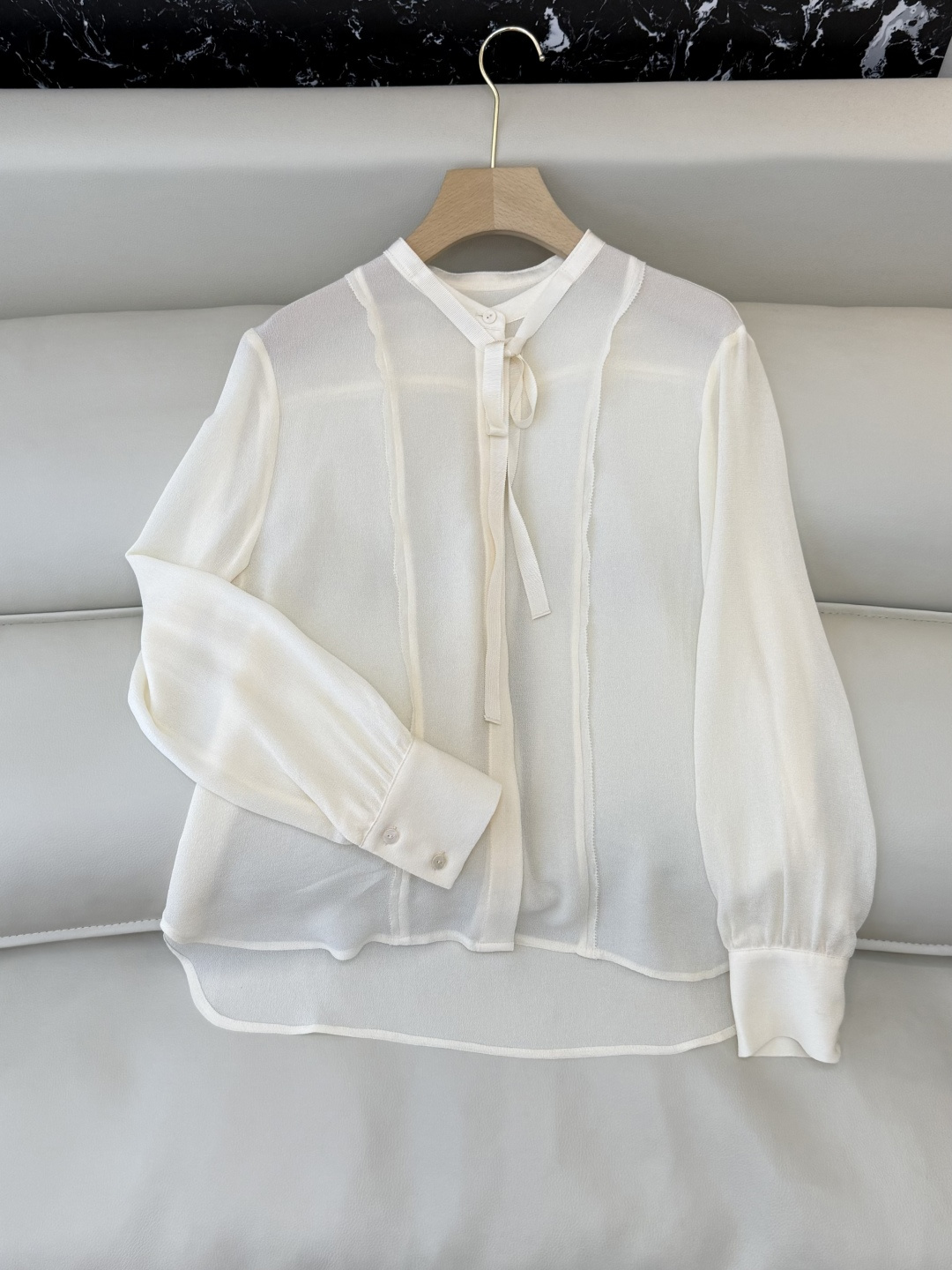 QD7998#新款衬衫💕ICICLE 之禾 真丝鬼绉长袖衬衫 多色 SMLXL