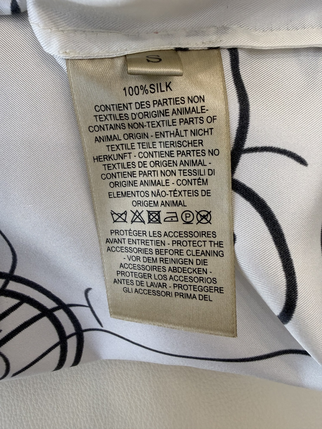 H32605+H32606#新款套装💕H家 爱马仕 真丝印花长袖衬衫➕真丝印花七分裤 套装 SMLX L