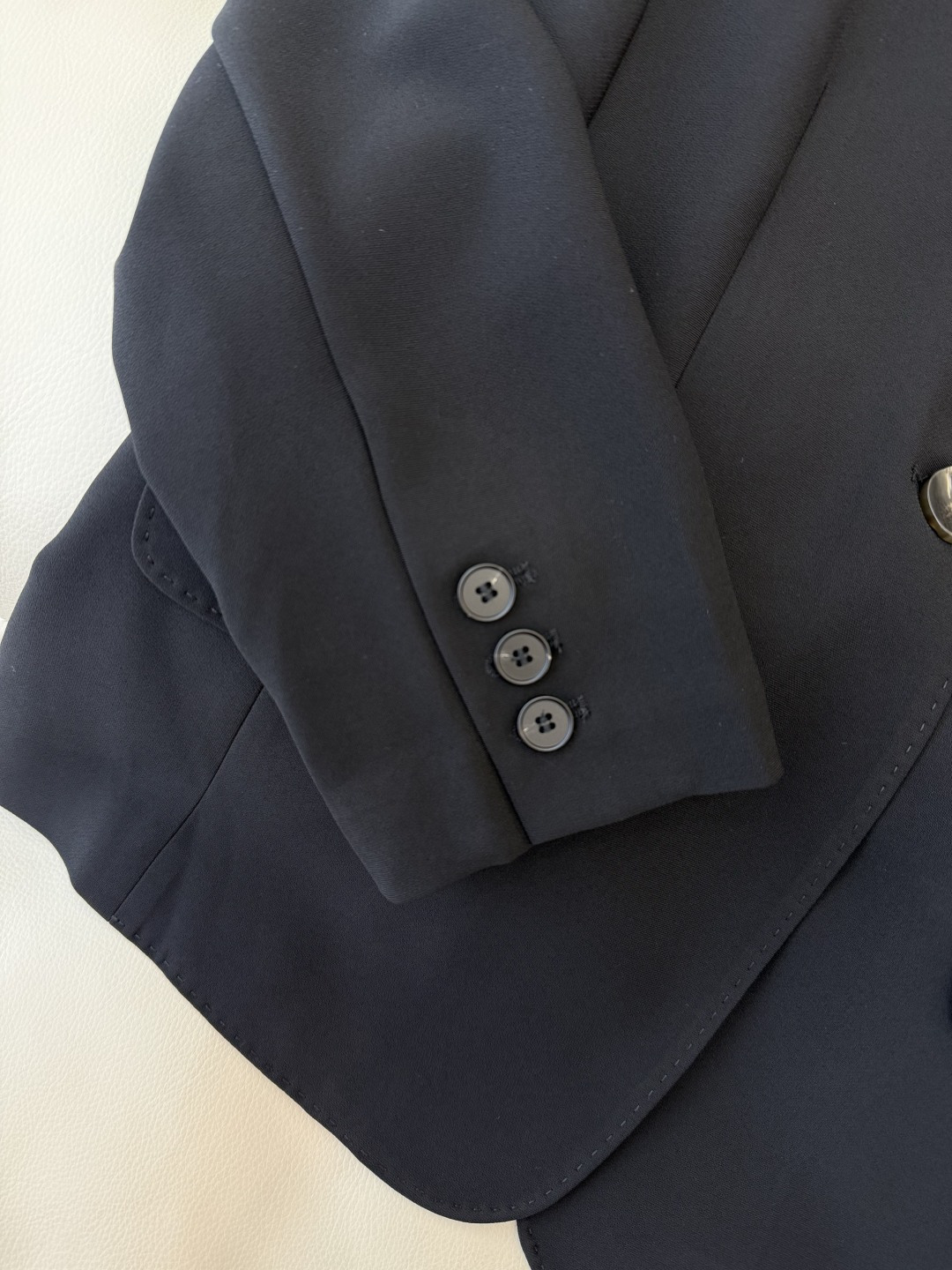 MT006#新款外套💕theory 极简风 无领 一粒扣 长袖西装 白色 黑色 M L XL