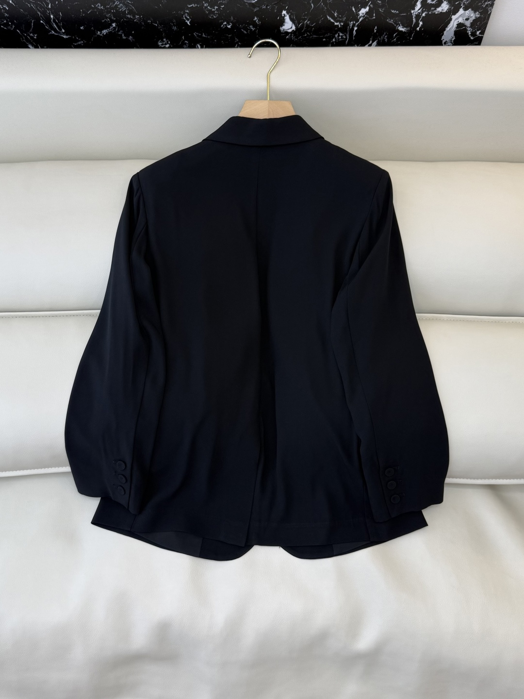 MT005#新款外套💕theory 极简风 85% 醋酸 长袖西装 香槟色 黑色 M L